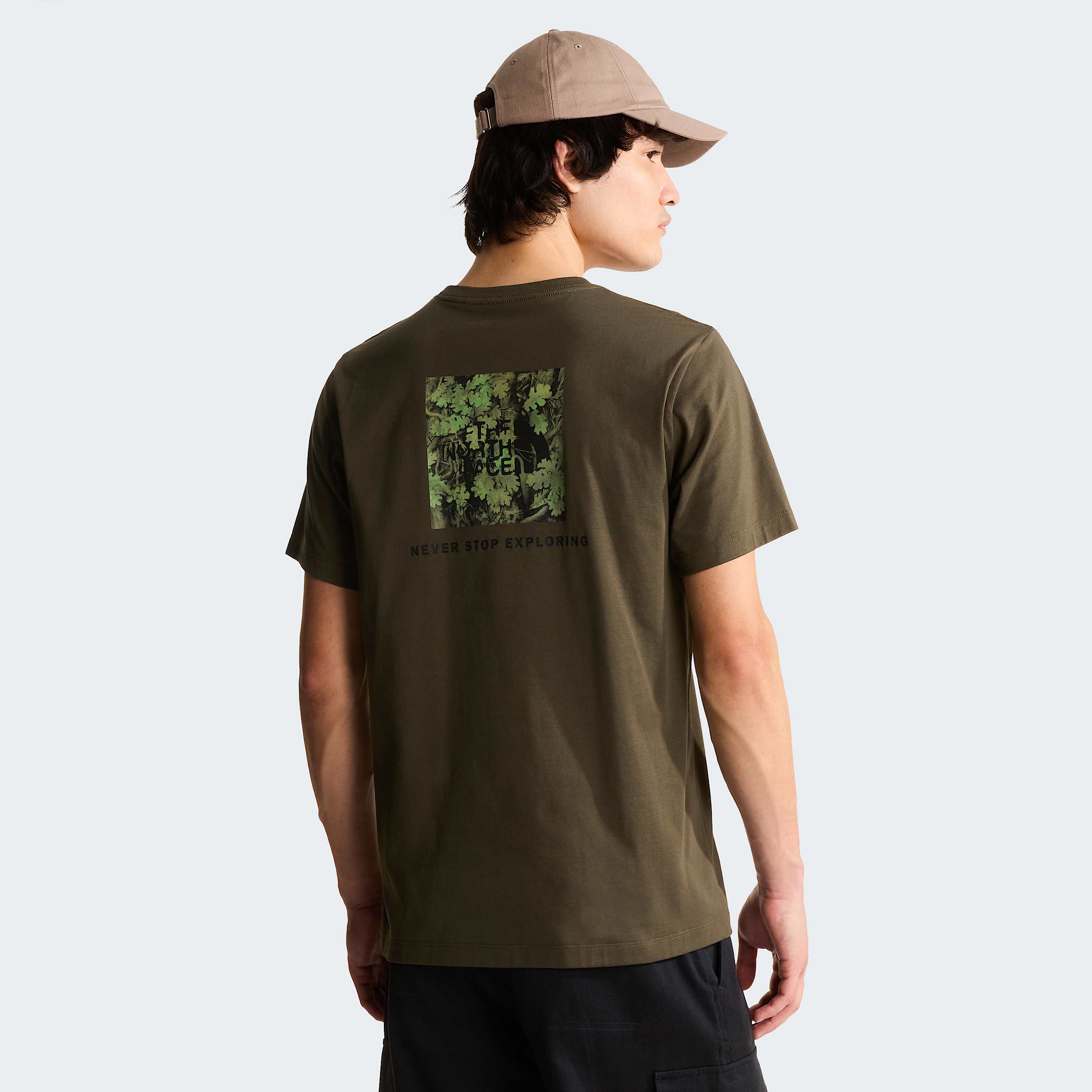 Mens Yosemite Oak Box NSE Regular TShirt TNF HERO