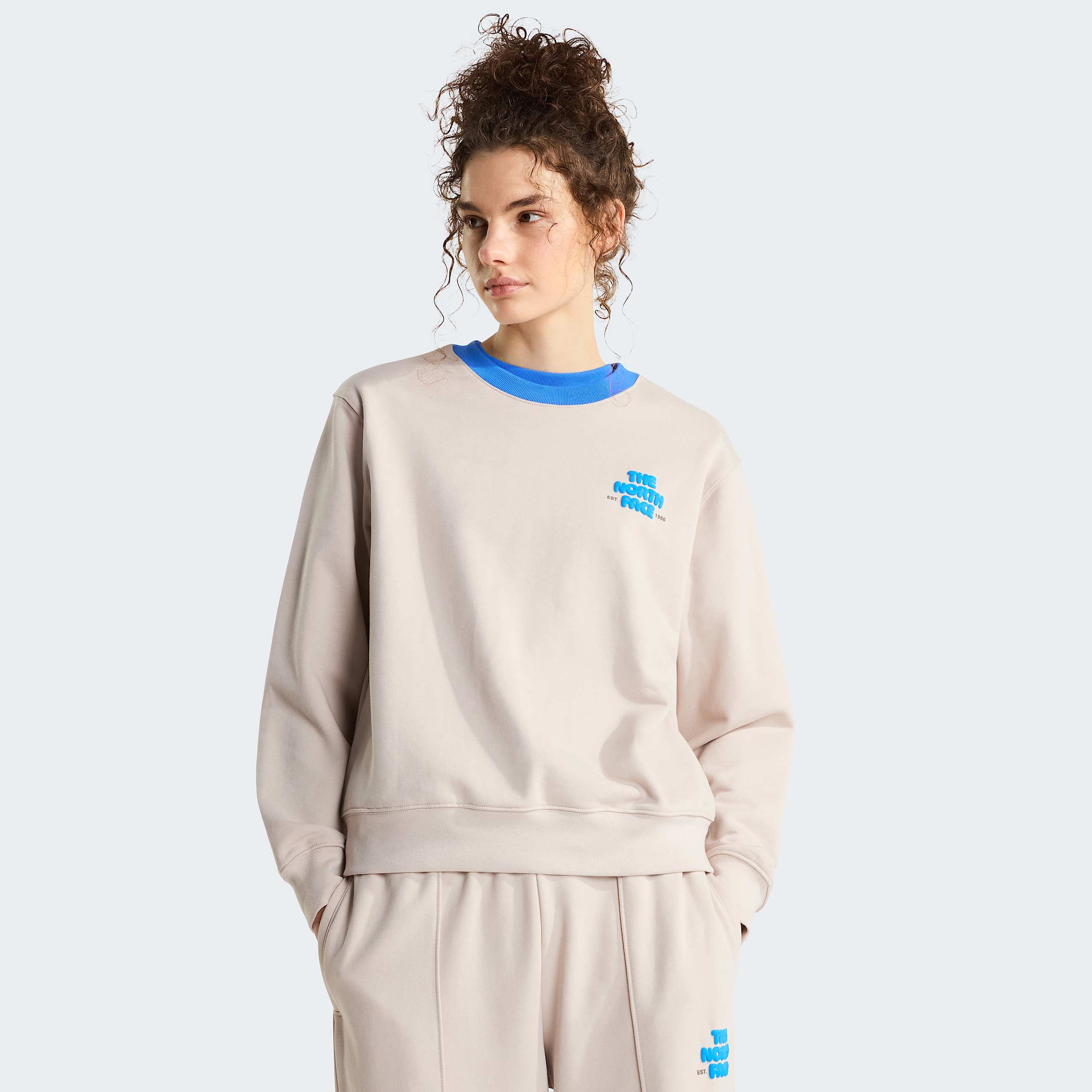 Felpa Explore Fonts Relaxed con grafica da donna TNF HERO