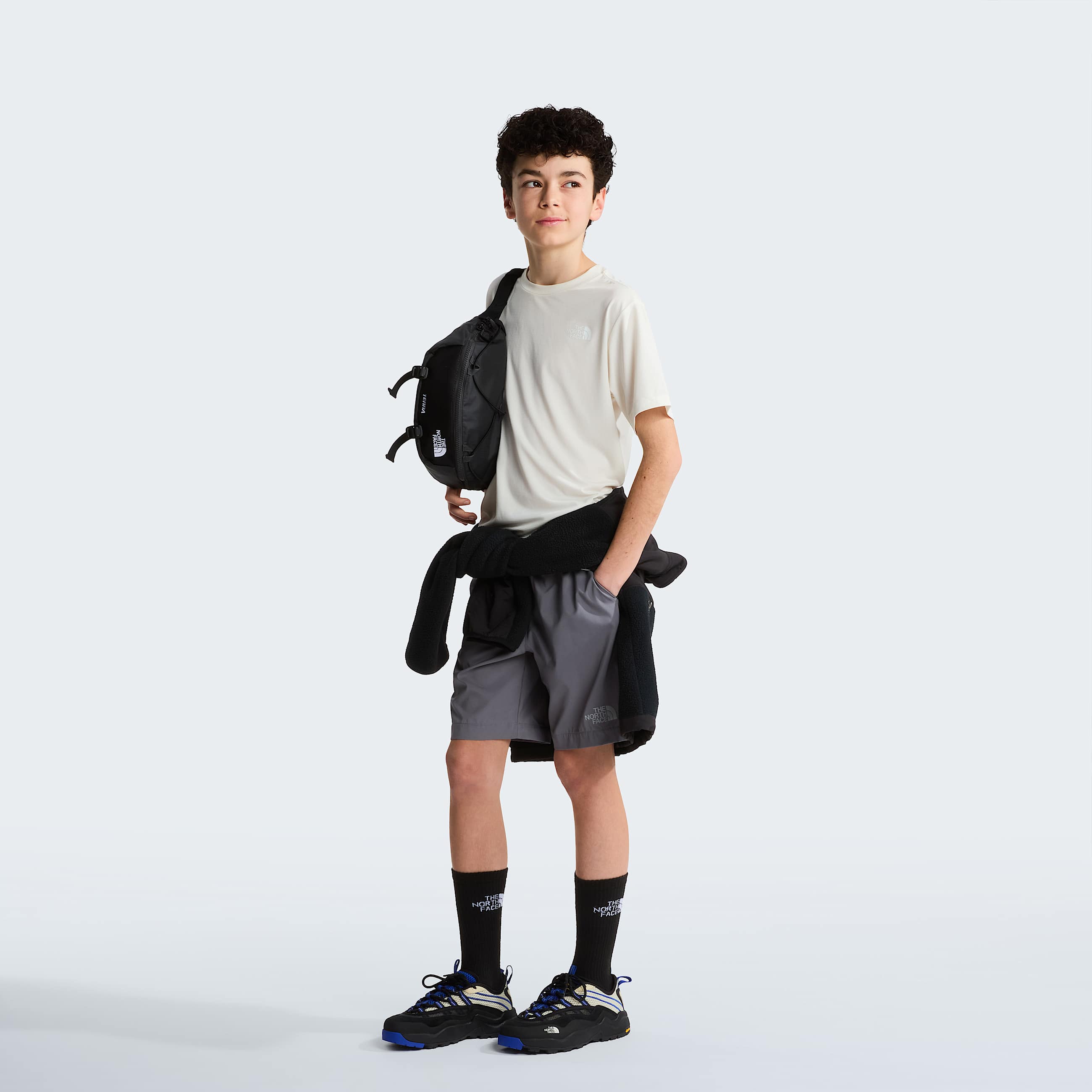 Teens 247 TShirt TNF White Dune ALT1