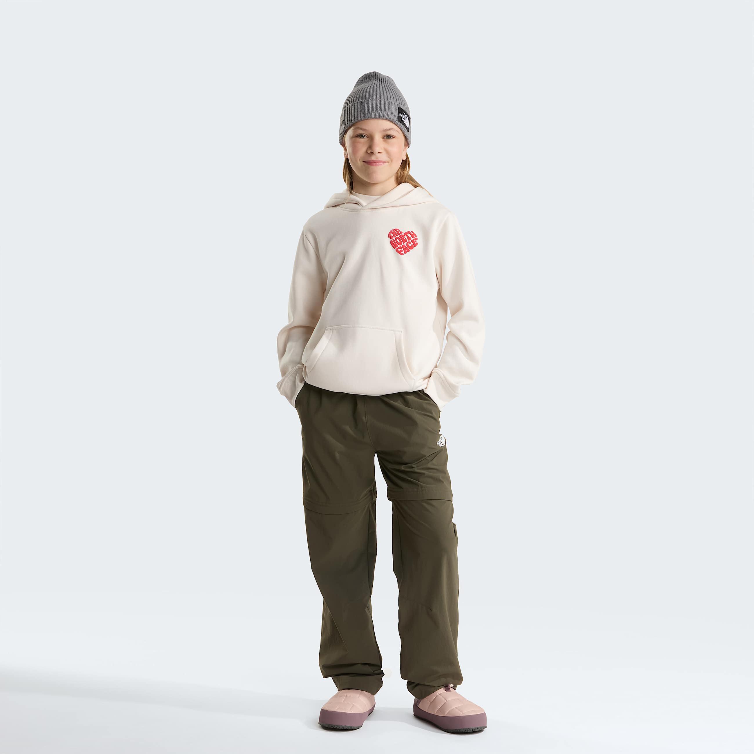 ThermoBall Traction IIwintersloffen voor tieners TNF Pink MossFawn Grey ALT5