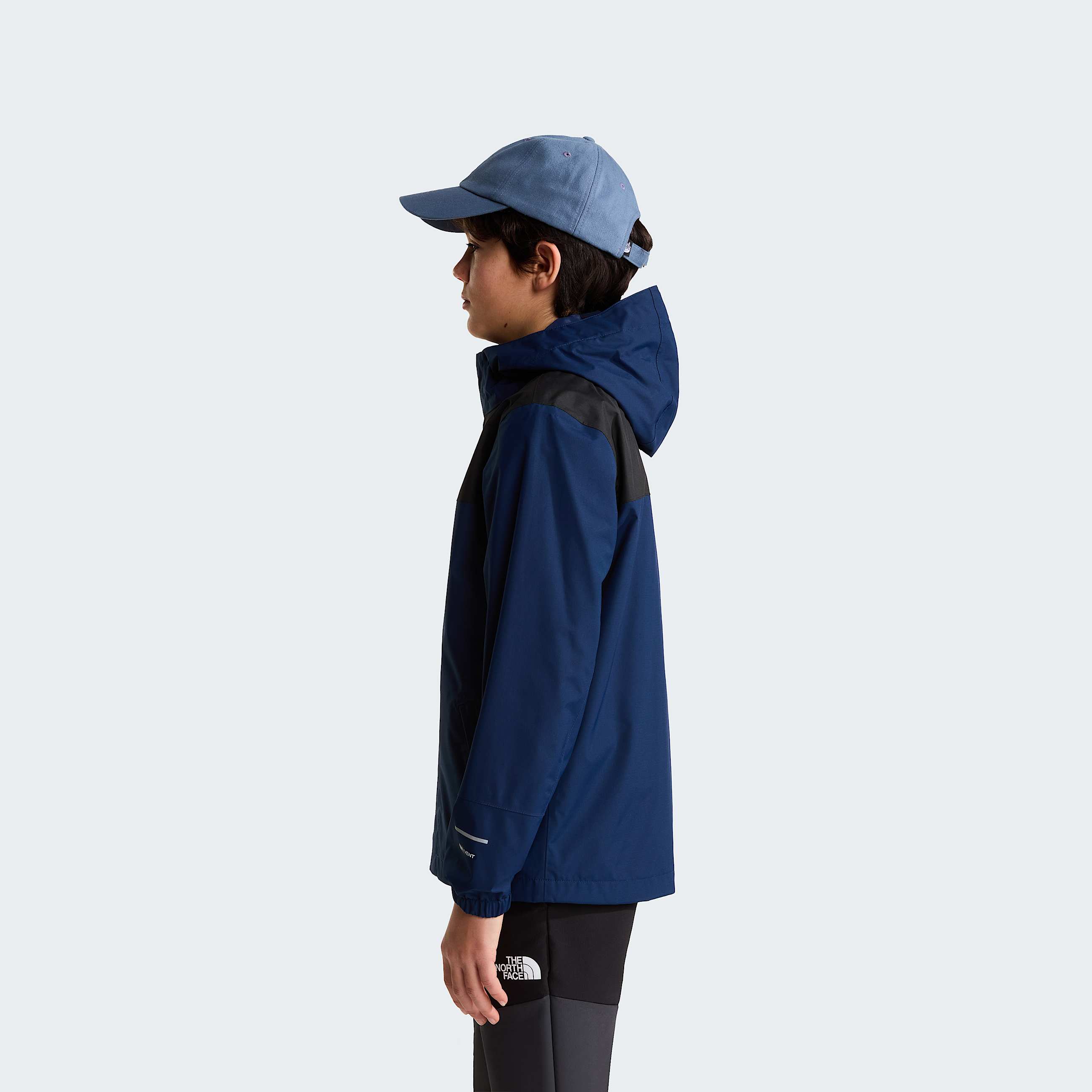 Boys Antora Rain Jacket TNF Summit Navy ALT2