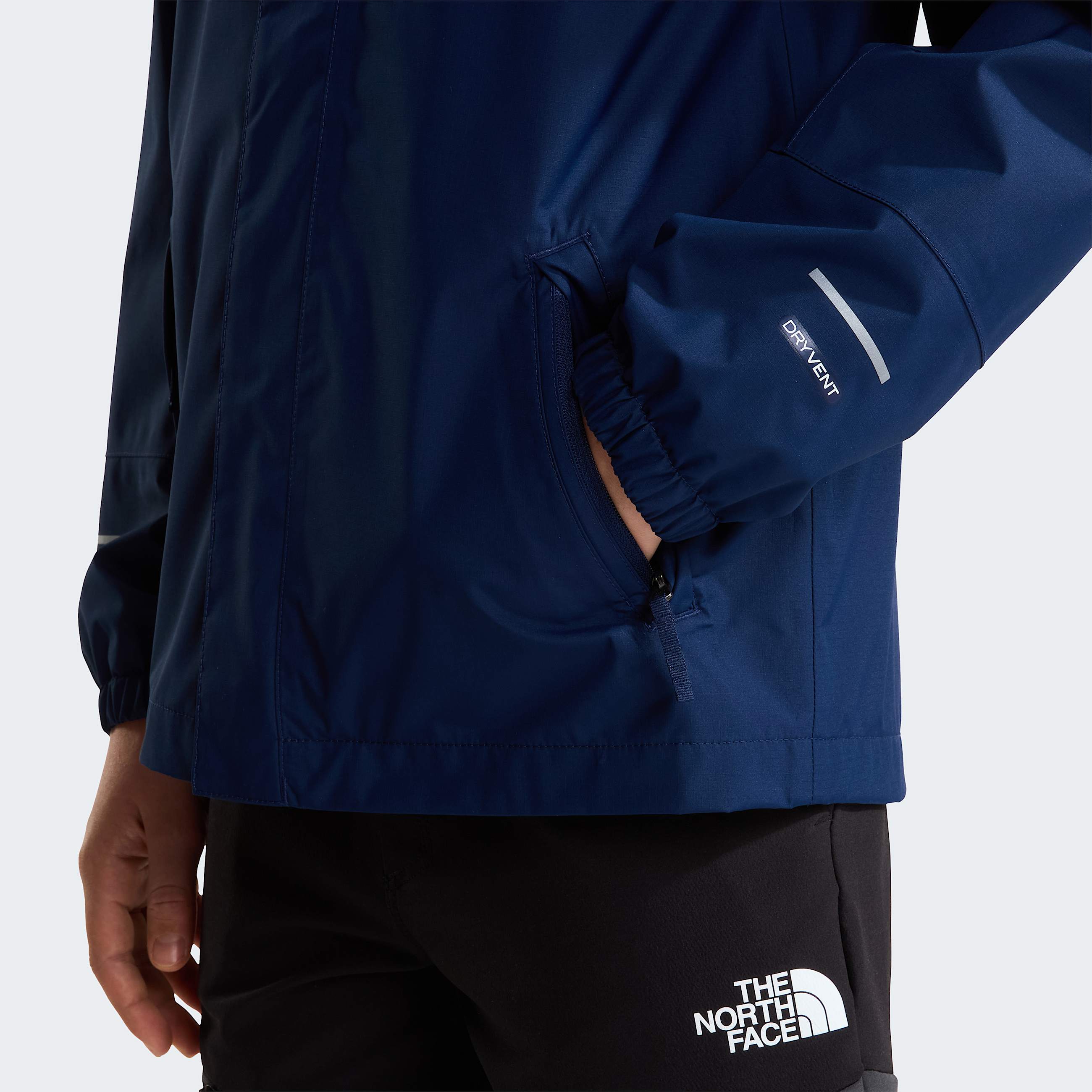 Boys Antora Rain Jacket TNF Summit Navy ALT6