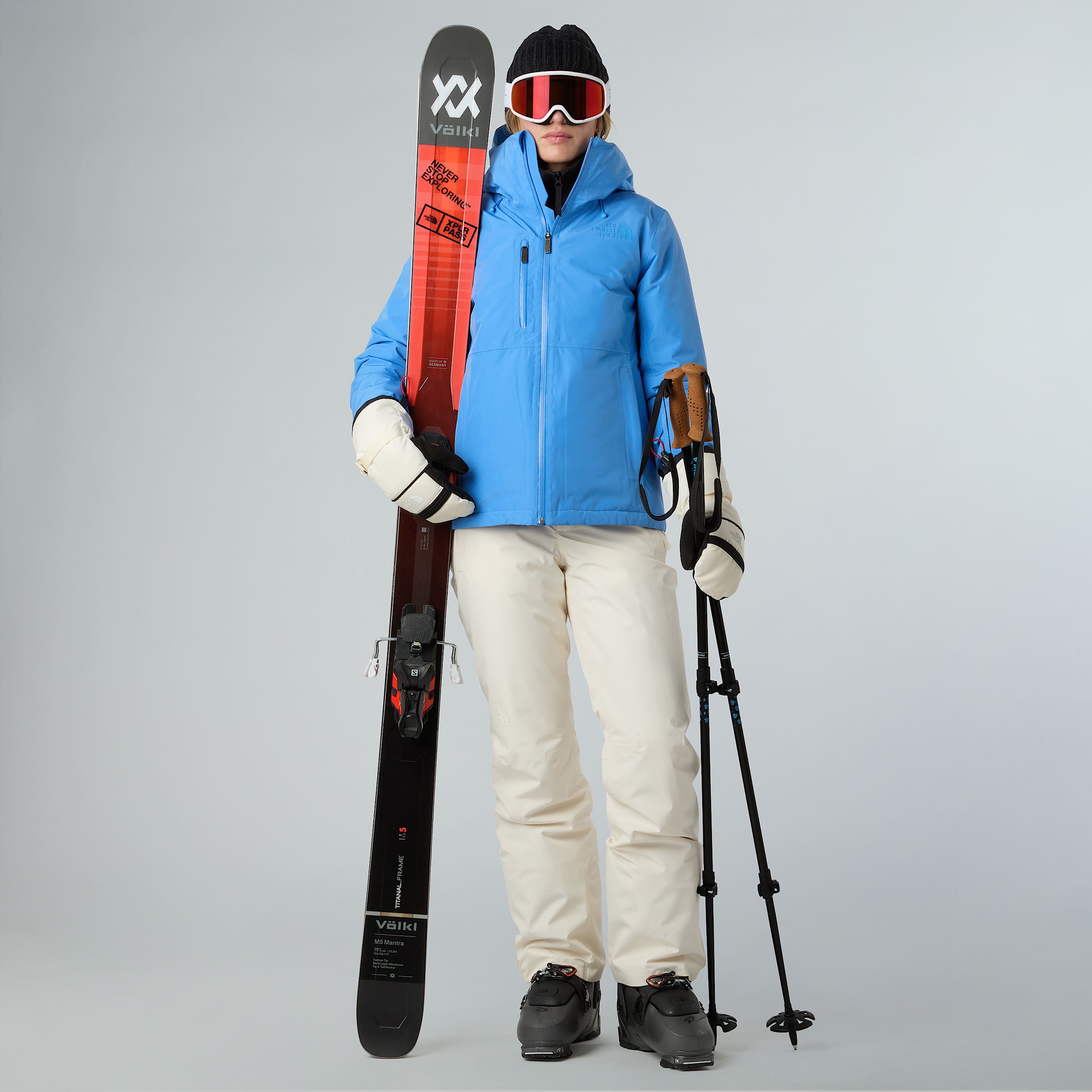 Womens Descendit Trousers TNF White Dune ALT8