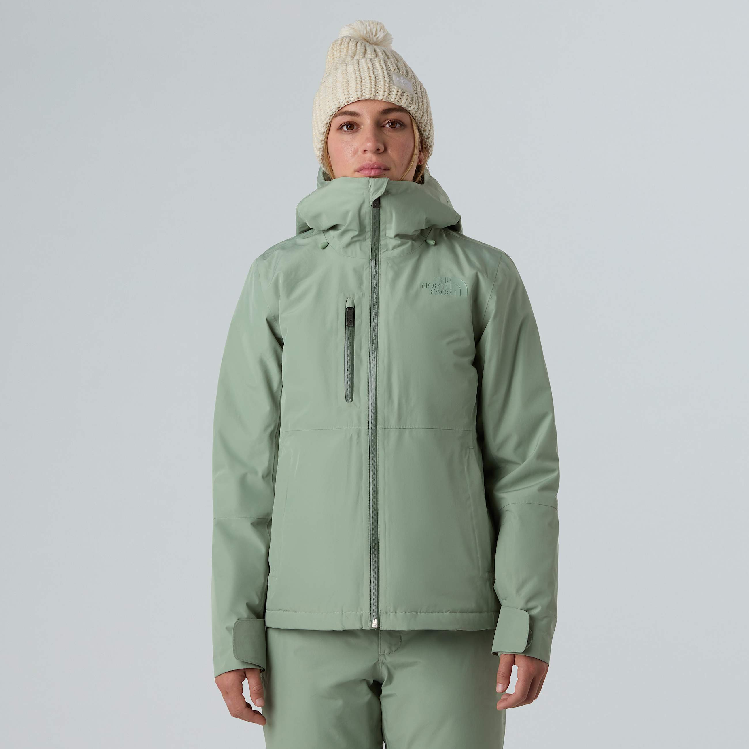 Womens Descendit Jacket TNF Slate Moss ALT4