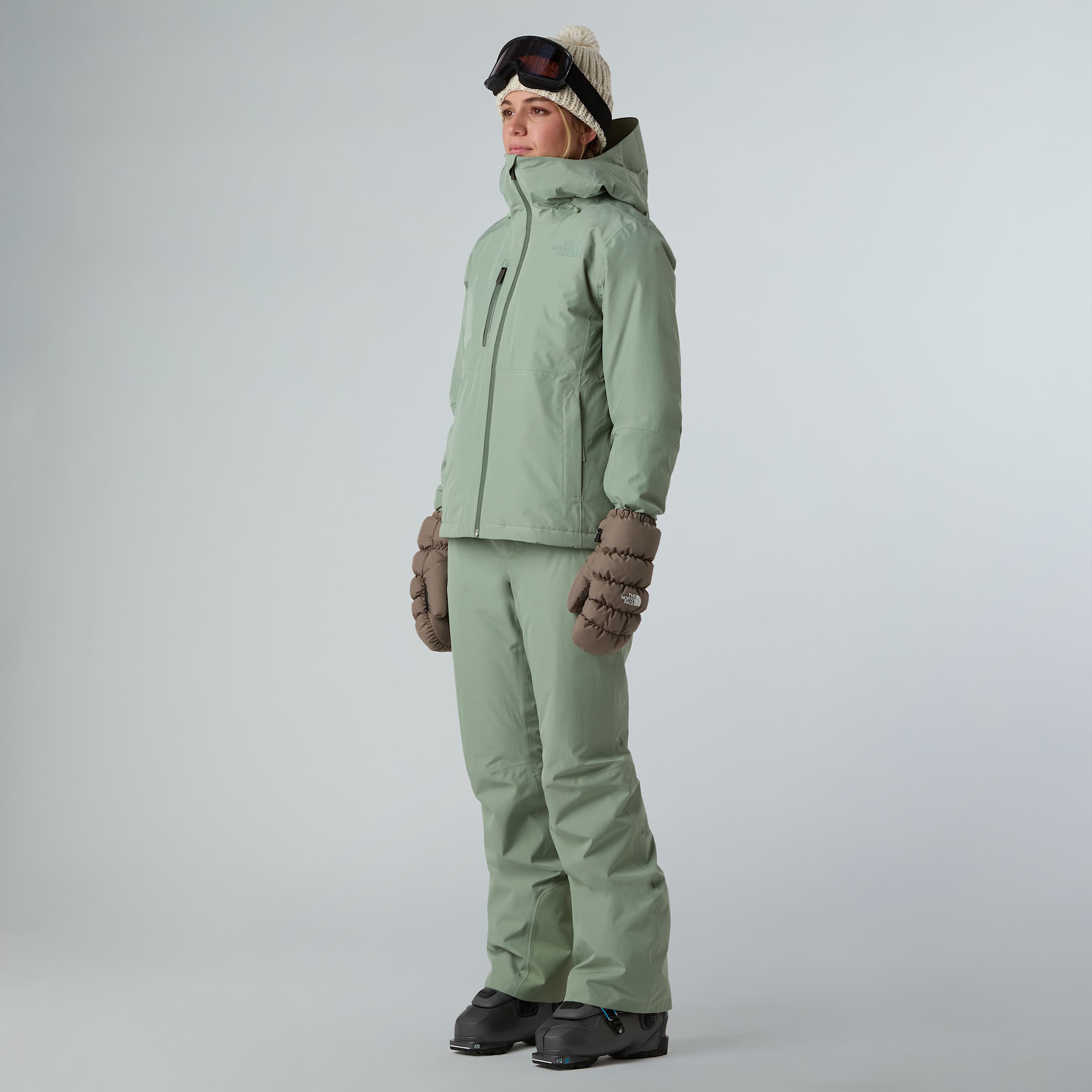 Womens Descendit Jacket TNF Slate Moss ALT5