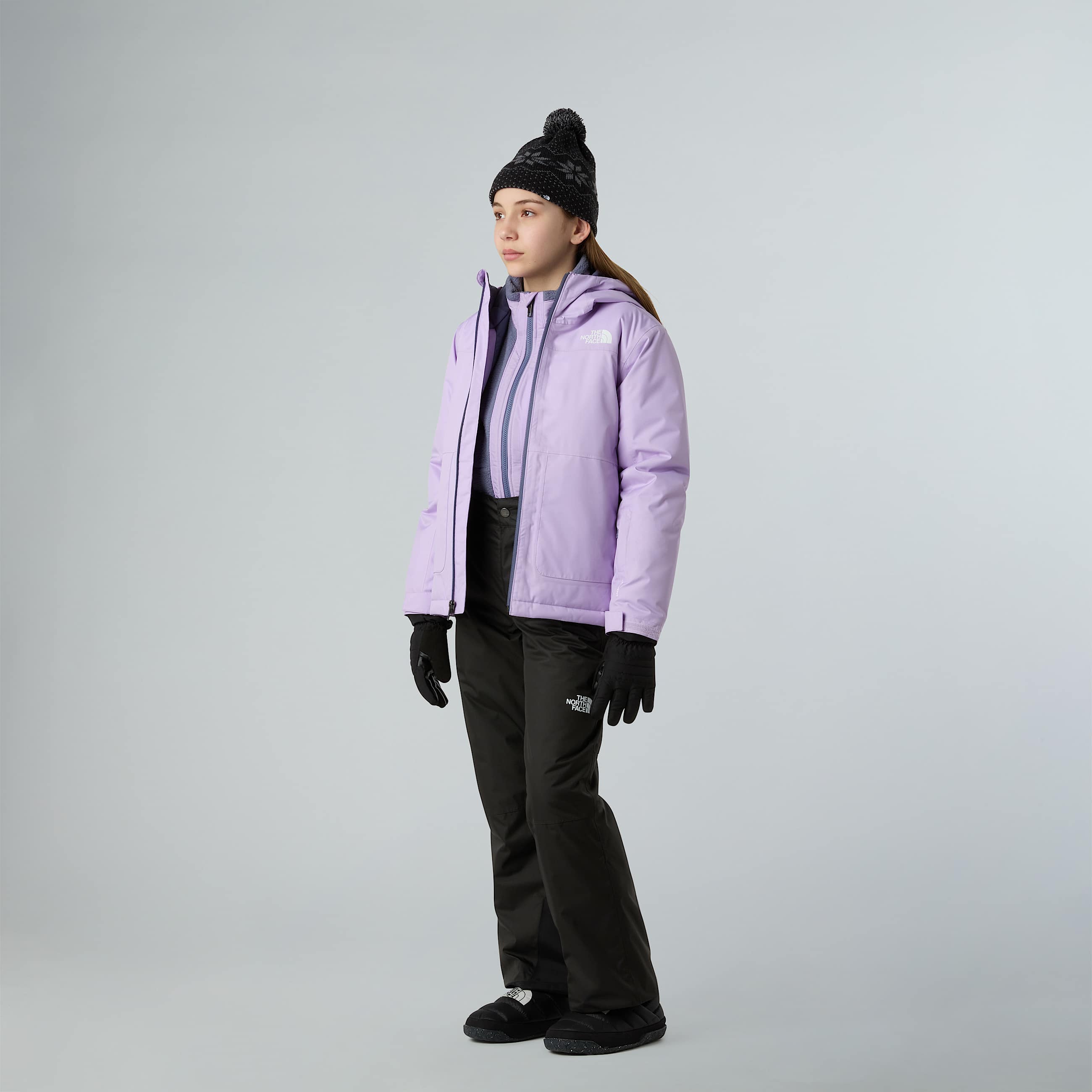 Teens Snowquest Suspender Trousers TNF TNF Black ALT9