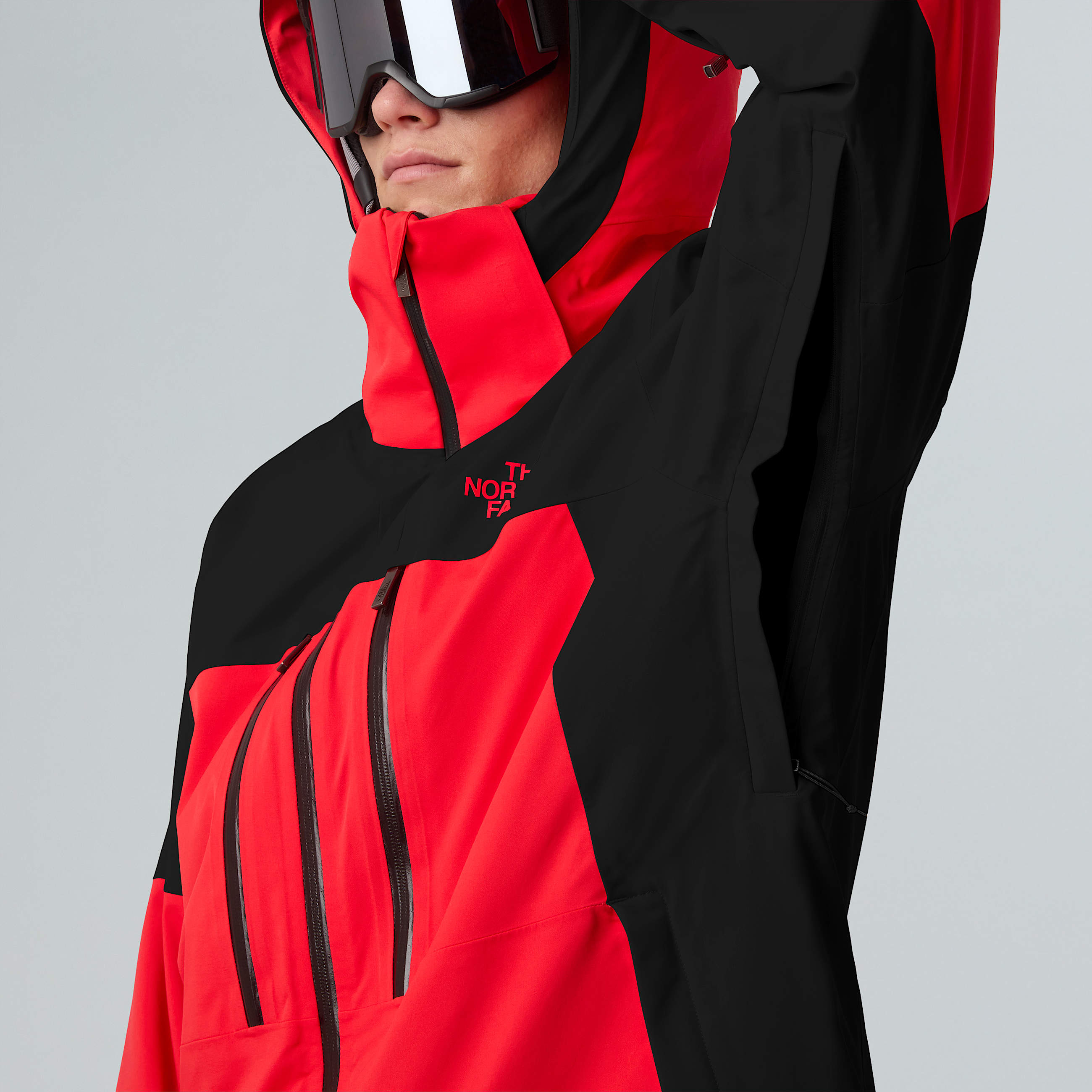 Mens Chakal Jacket TNF Elevation RedTNF Black ALT8