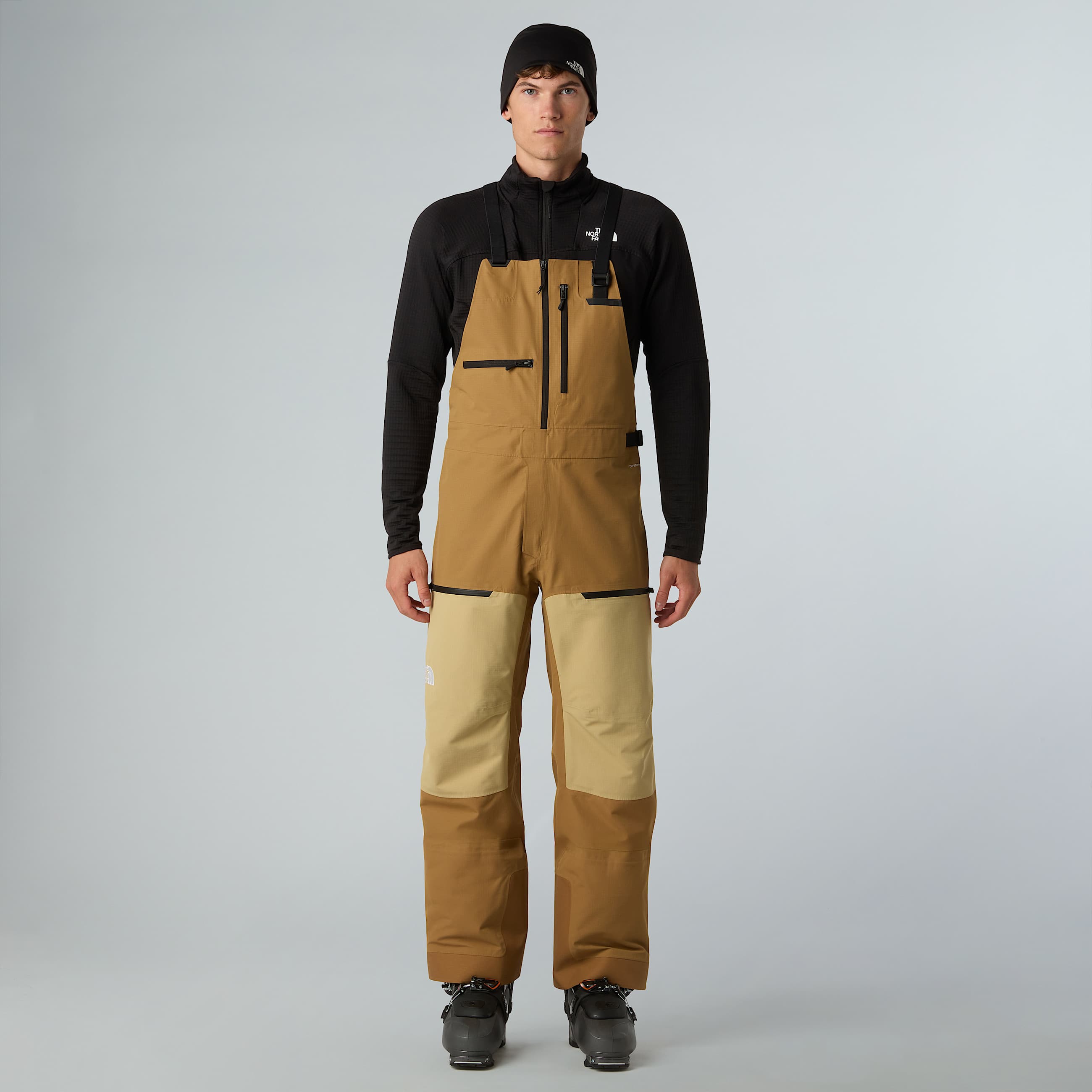 Mens Ceptor Bib Trousers TNF Utility BrownKhaki Stone ALT4