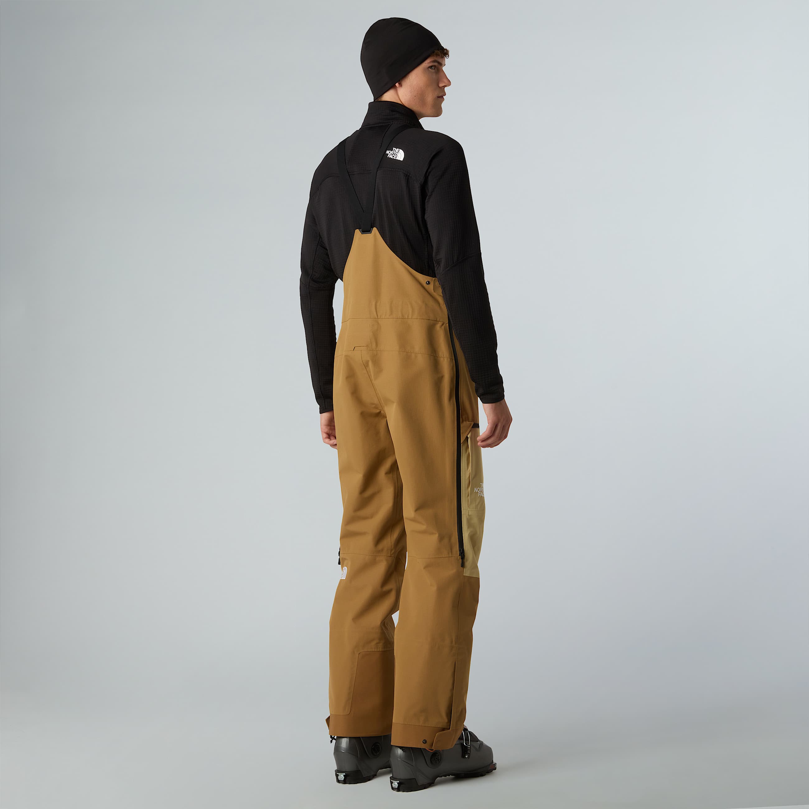 Mens Ceptor Bib Trousers TNF Utility BrownKhaki Stone ALT7