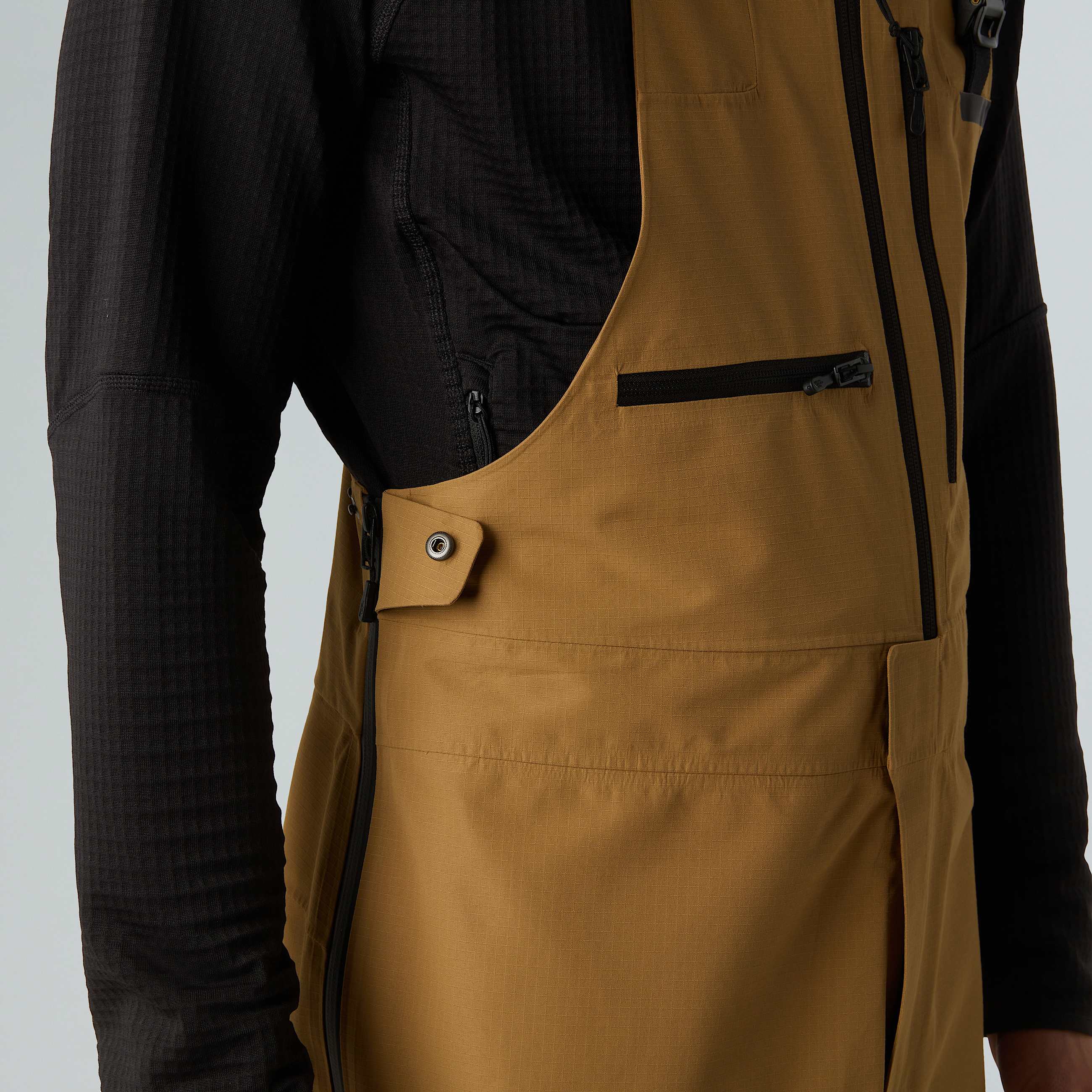 Mens Ceptor Bib Trousers TNF Utility BrownKhaki Stone ALT10