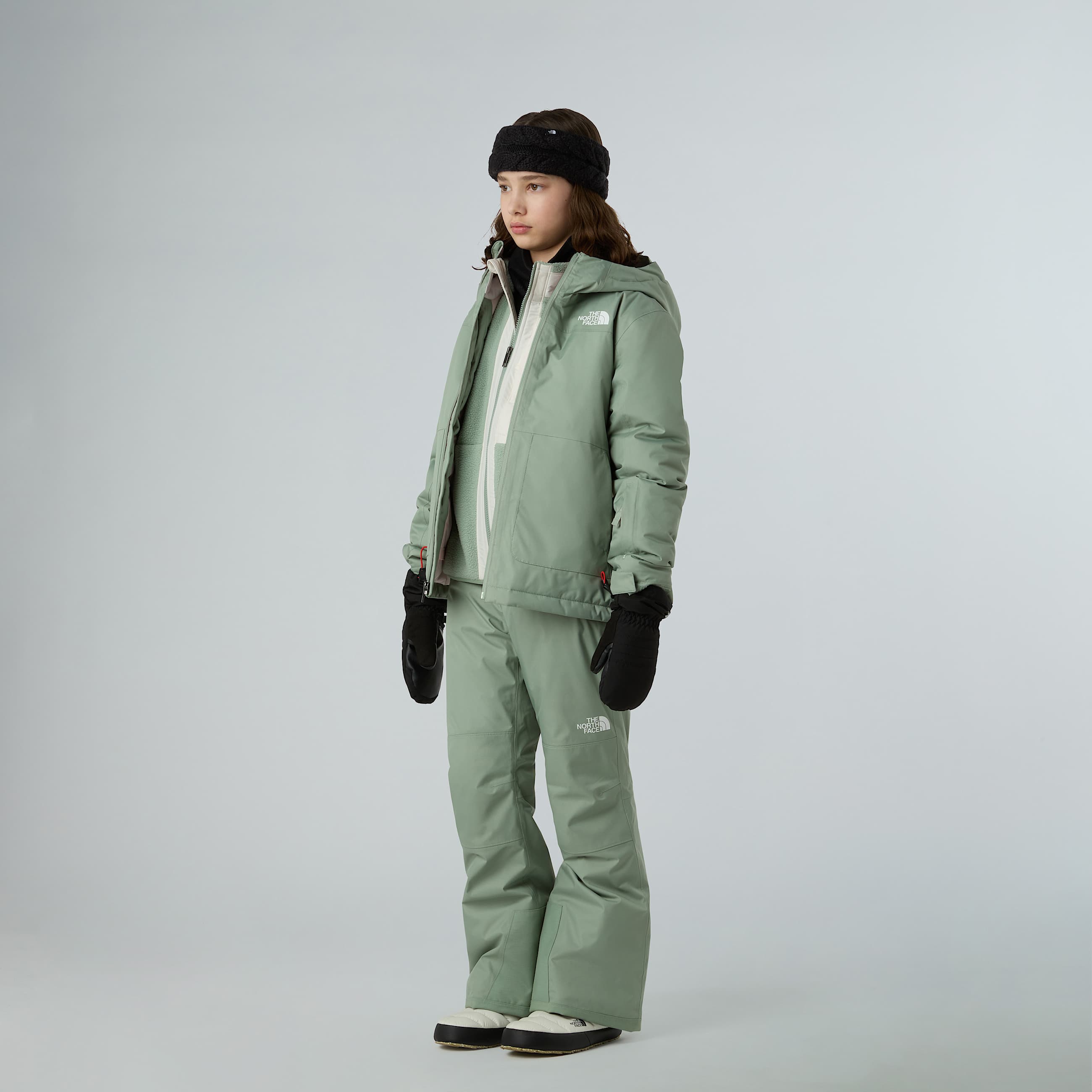 Girls Freedom Insulated Jacket TNF Slate Moss ALT5