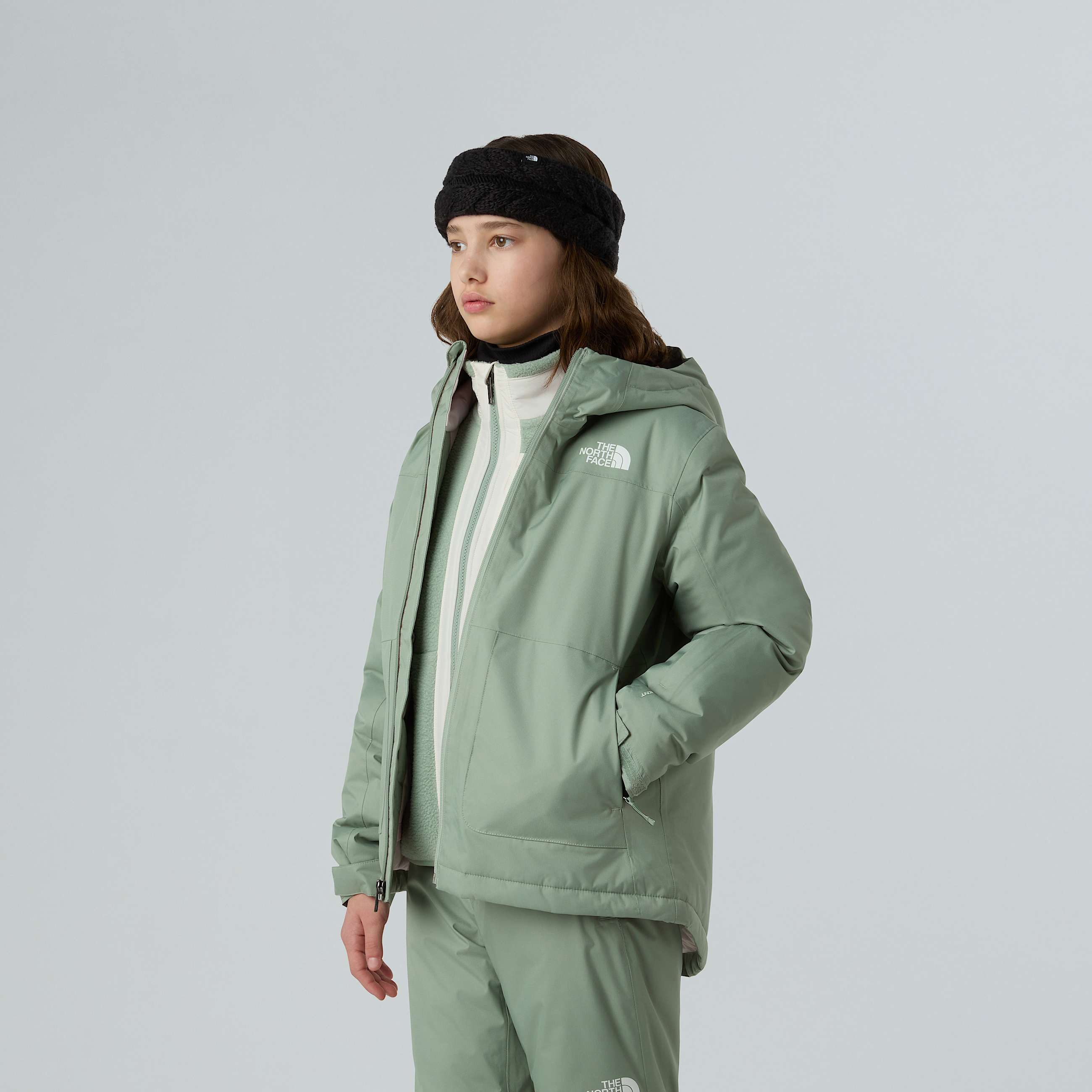 Girls Freedom Insulated Jacket TNF Slate Moss ALT7