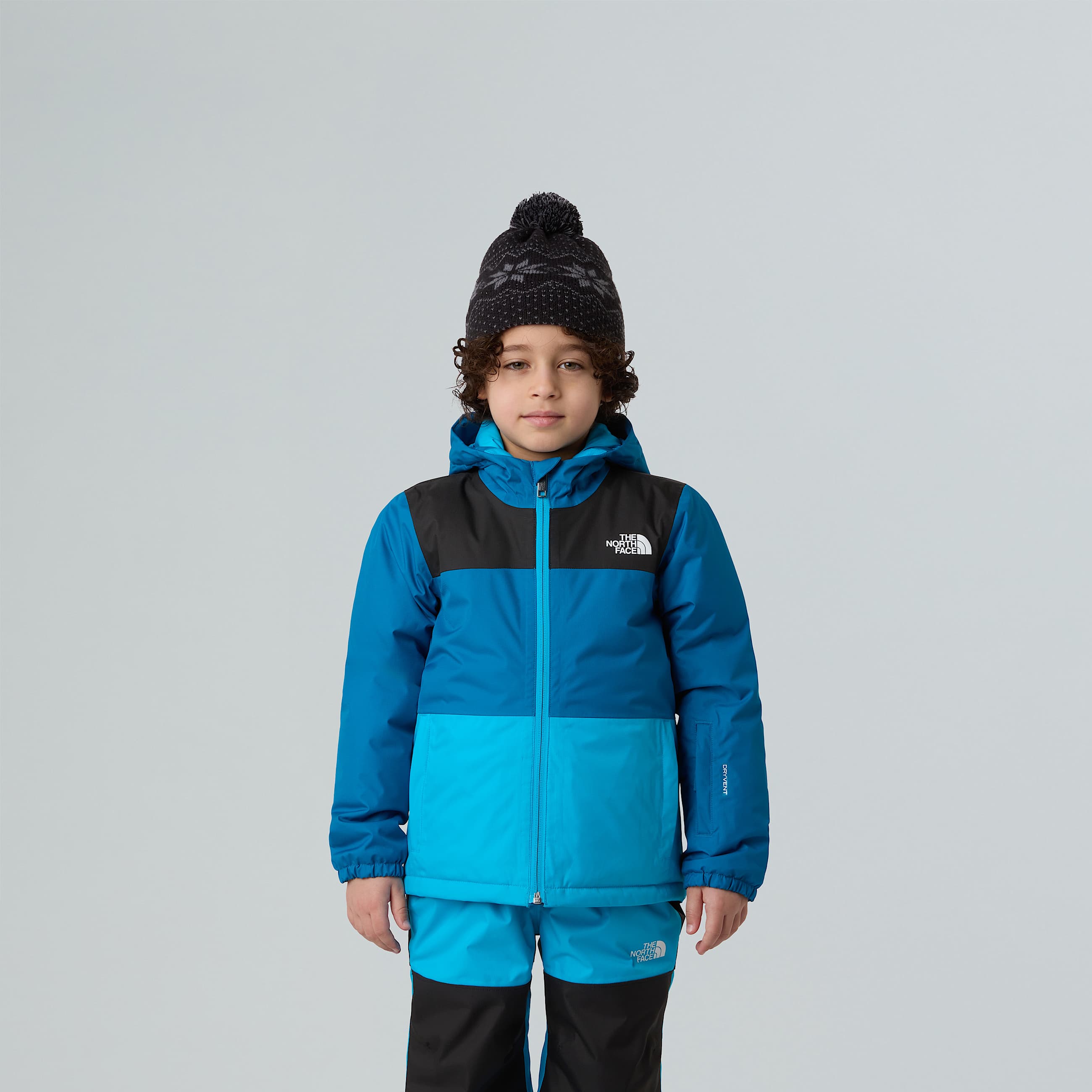 Kids Freedom Insulated Jacket TNF Dusk BlueMeridian Blue ALT4
