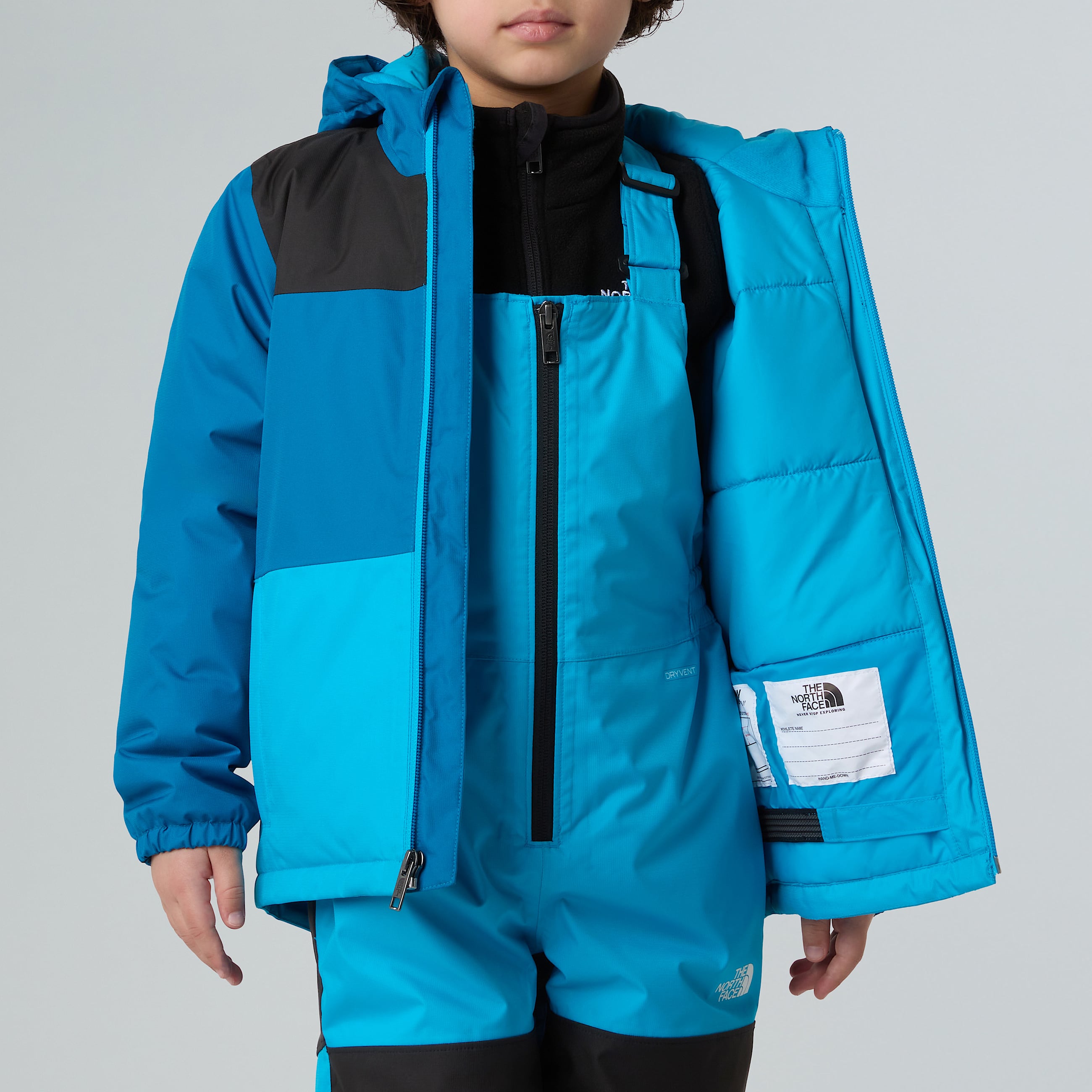 Kids Freedom Insulated Jacket TNF Dusk BlueMeridian Blue ALT11