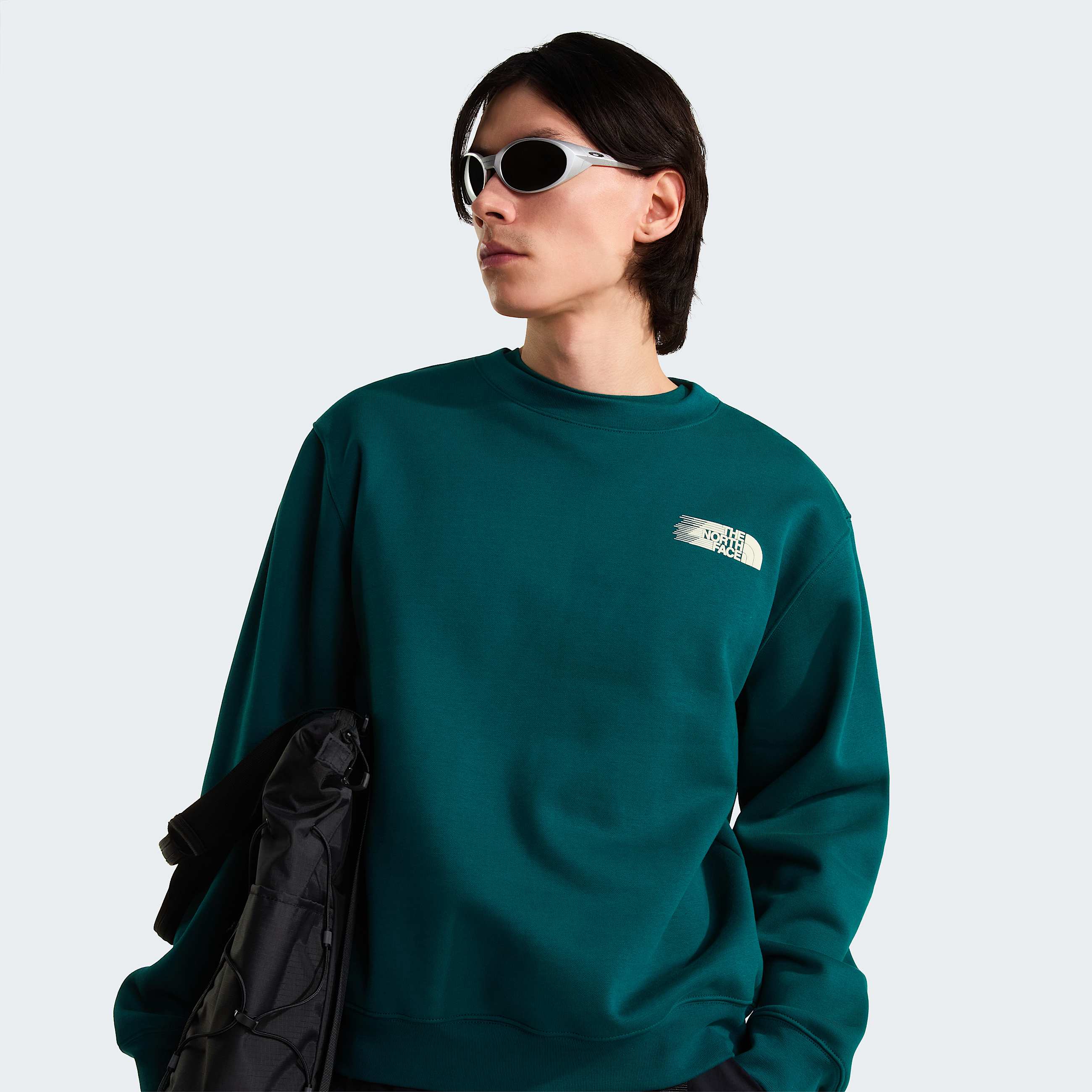 Sudadera holgada con estampado grfico Retro Trail para hombre TNF ALT6