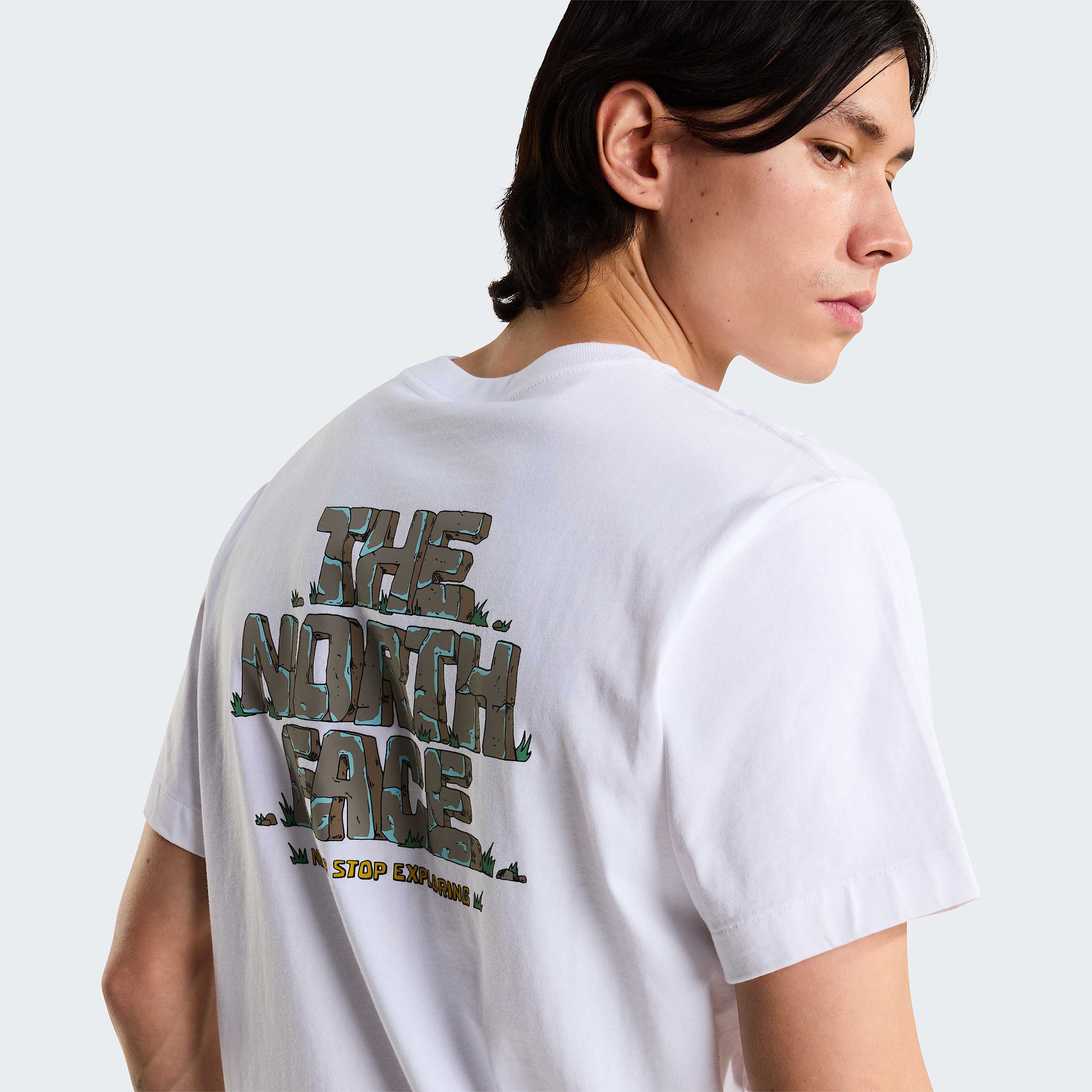 Camiseta grfica holgada con logotipo Stone unisex TNF ALT7