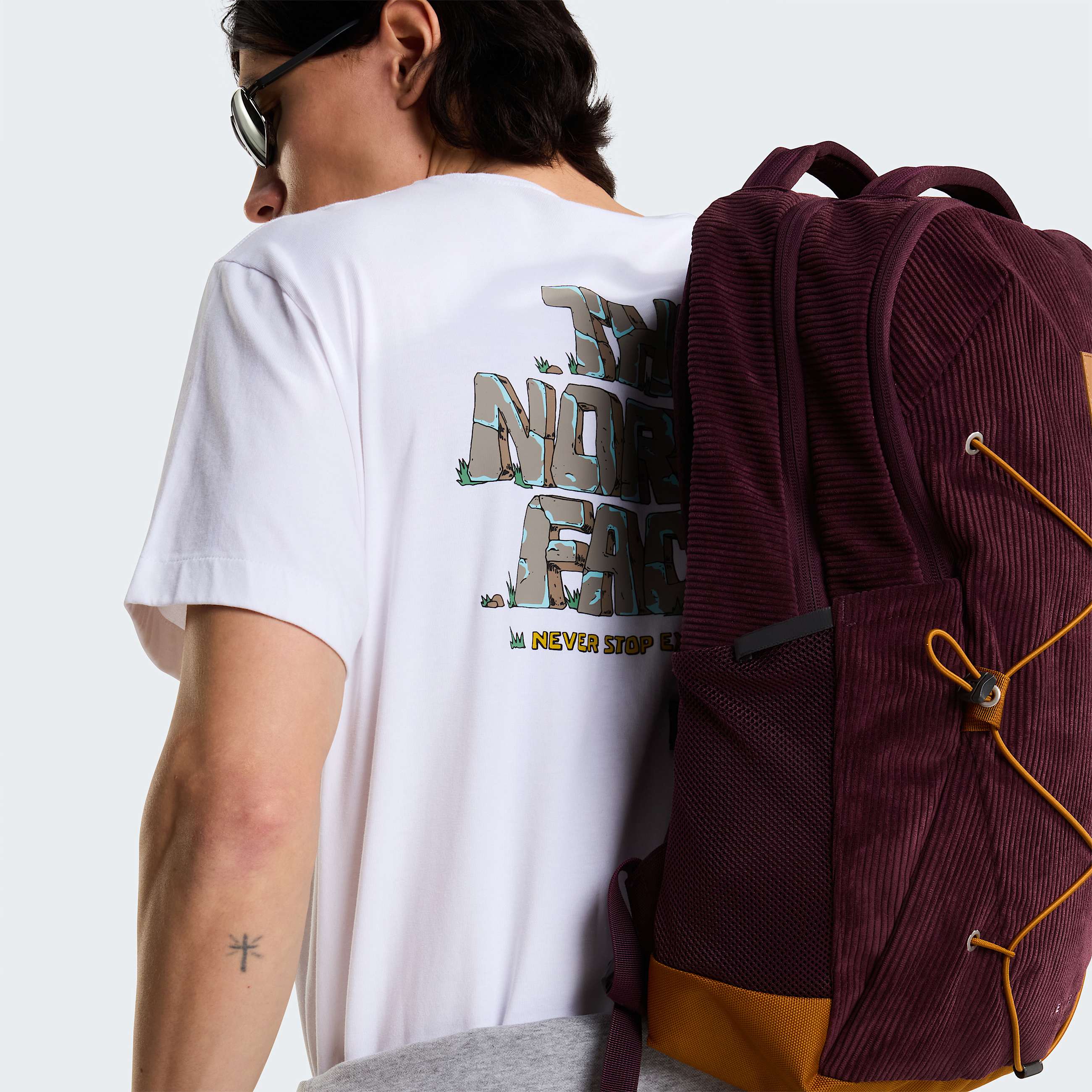 Camiseta grfica holgada con logotipo Stone unisex TNF ALT8