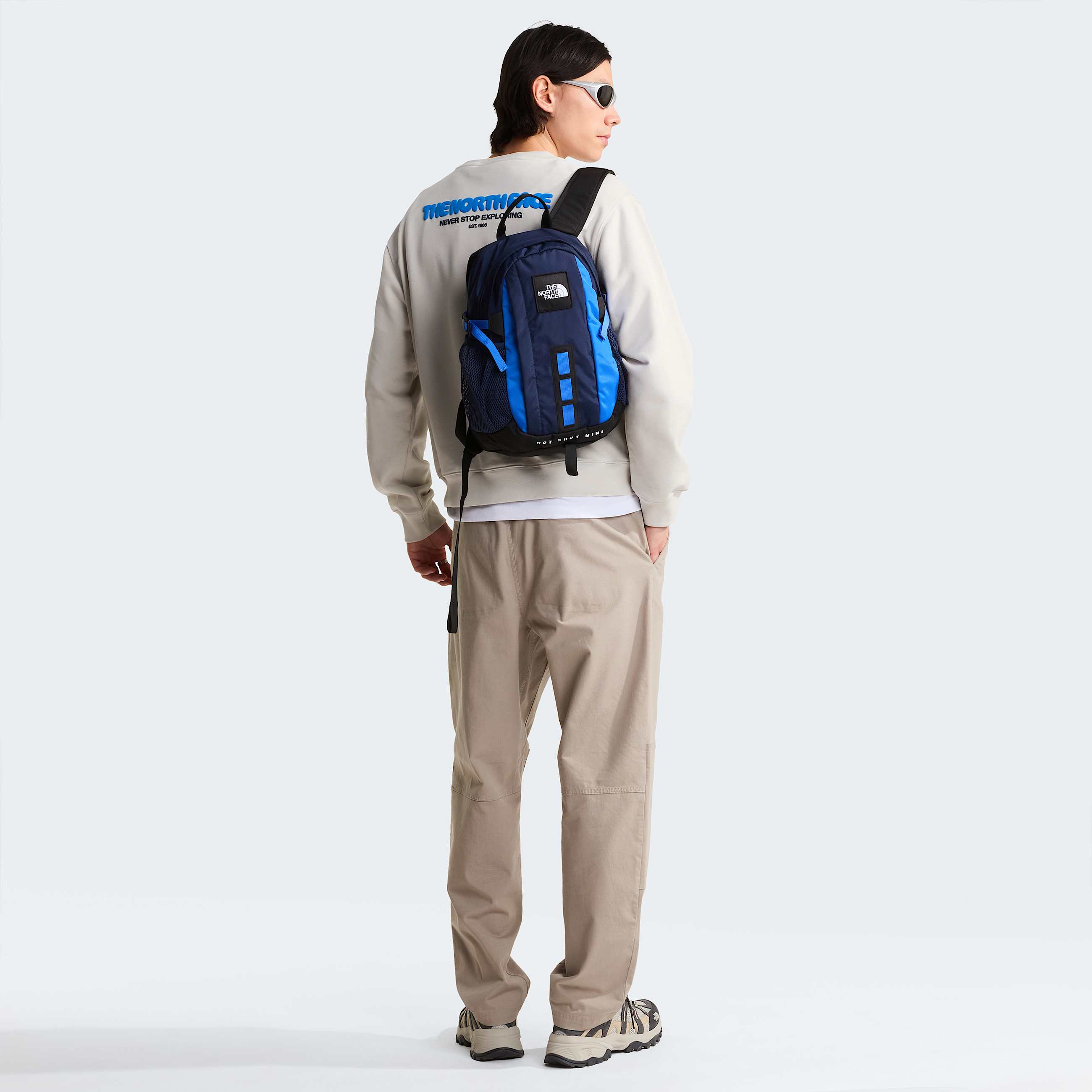 Felpa Explore Fonts Relaxed con grafica da uomo TNF ALT2