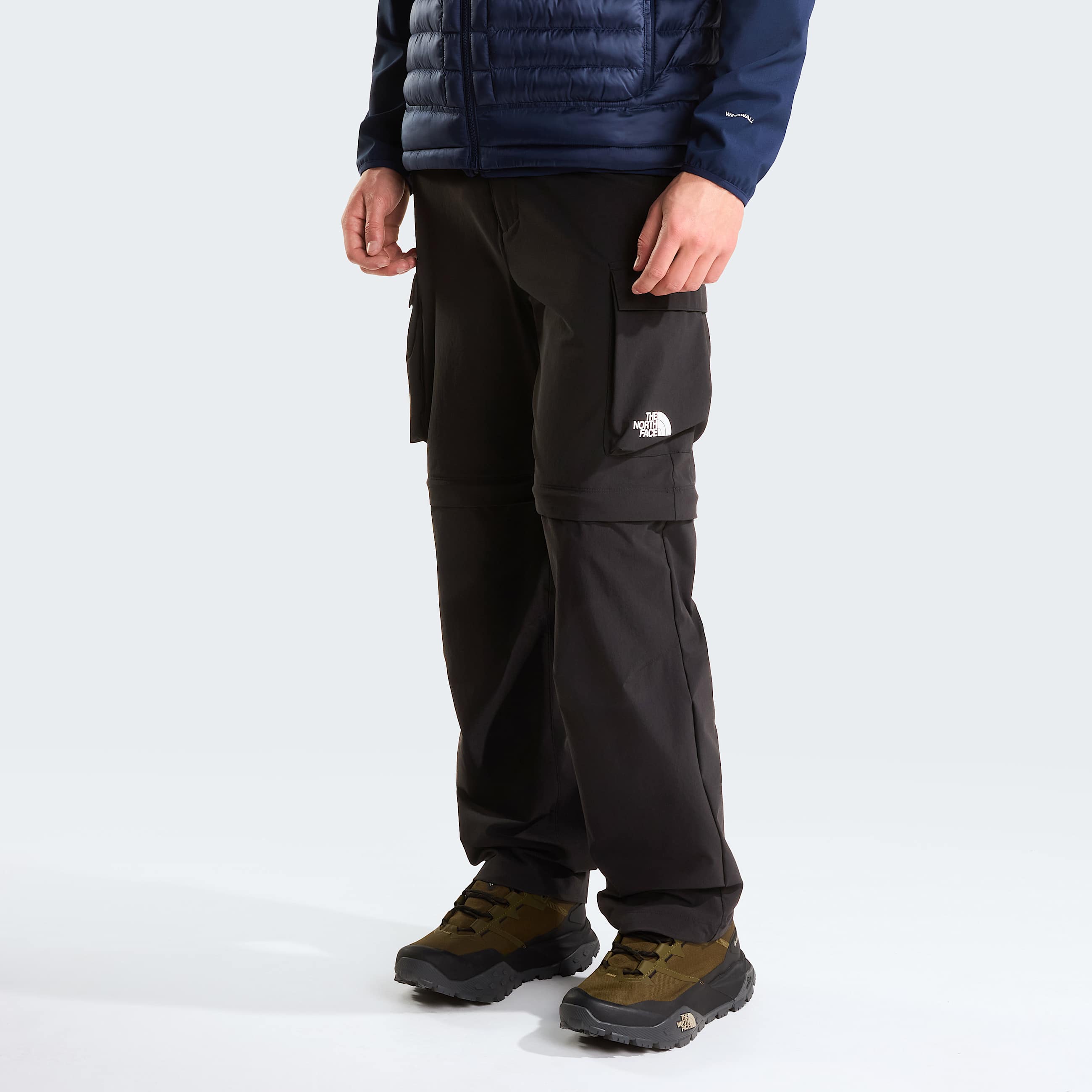 Mskie przeksztacalne spodnie Travel TNF HERO