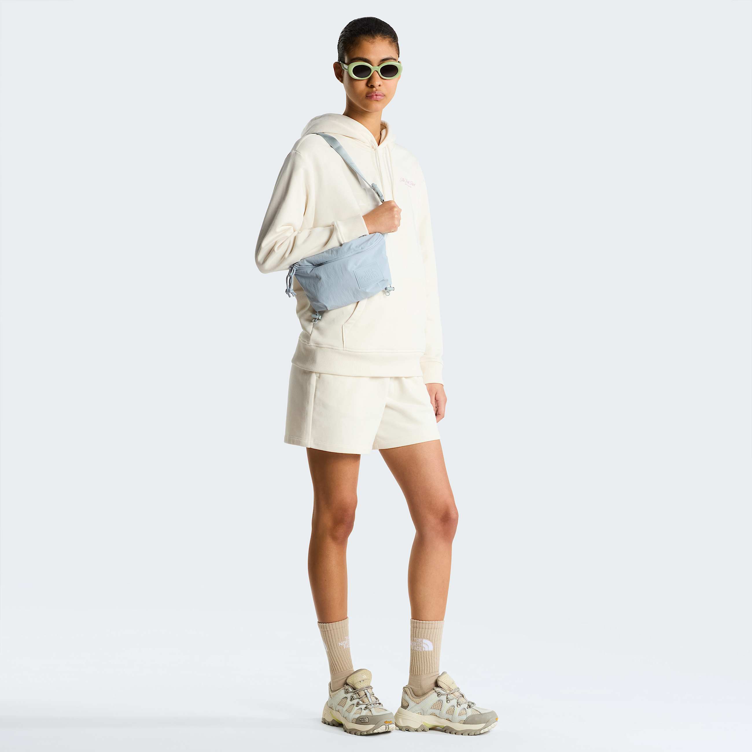 Inspire Exploration Relaxedhoodie voor dames TNF White DuneHushed Lavender ALT2