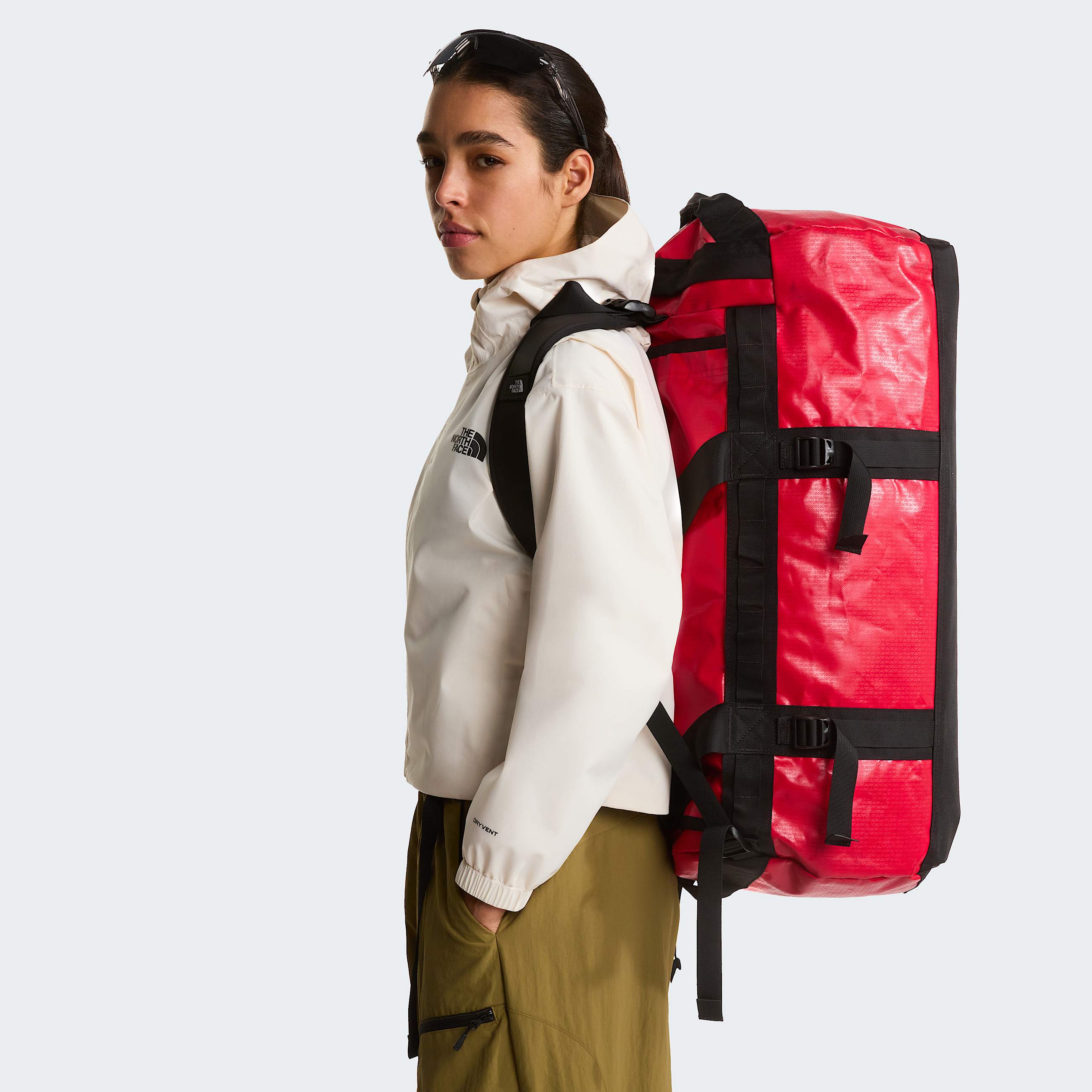 Base Camp DuffelTasche 71L  M TNF TNF RedTNF BlackNPF ALT2