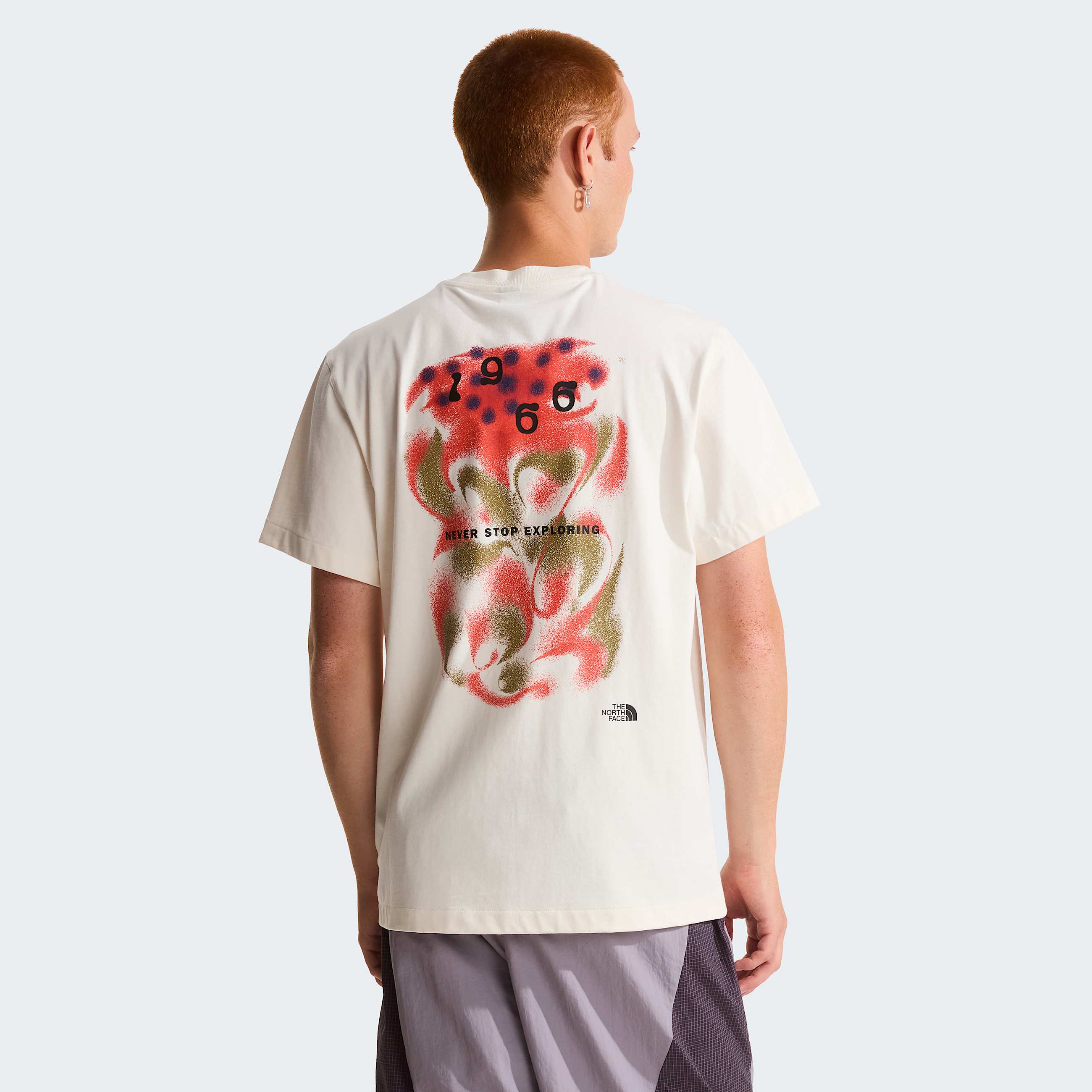 Mens 1966 Motion Relaxed Graphic TShirt TNF White Dune ALT2