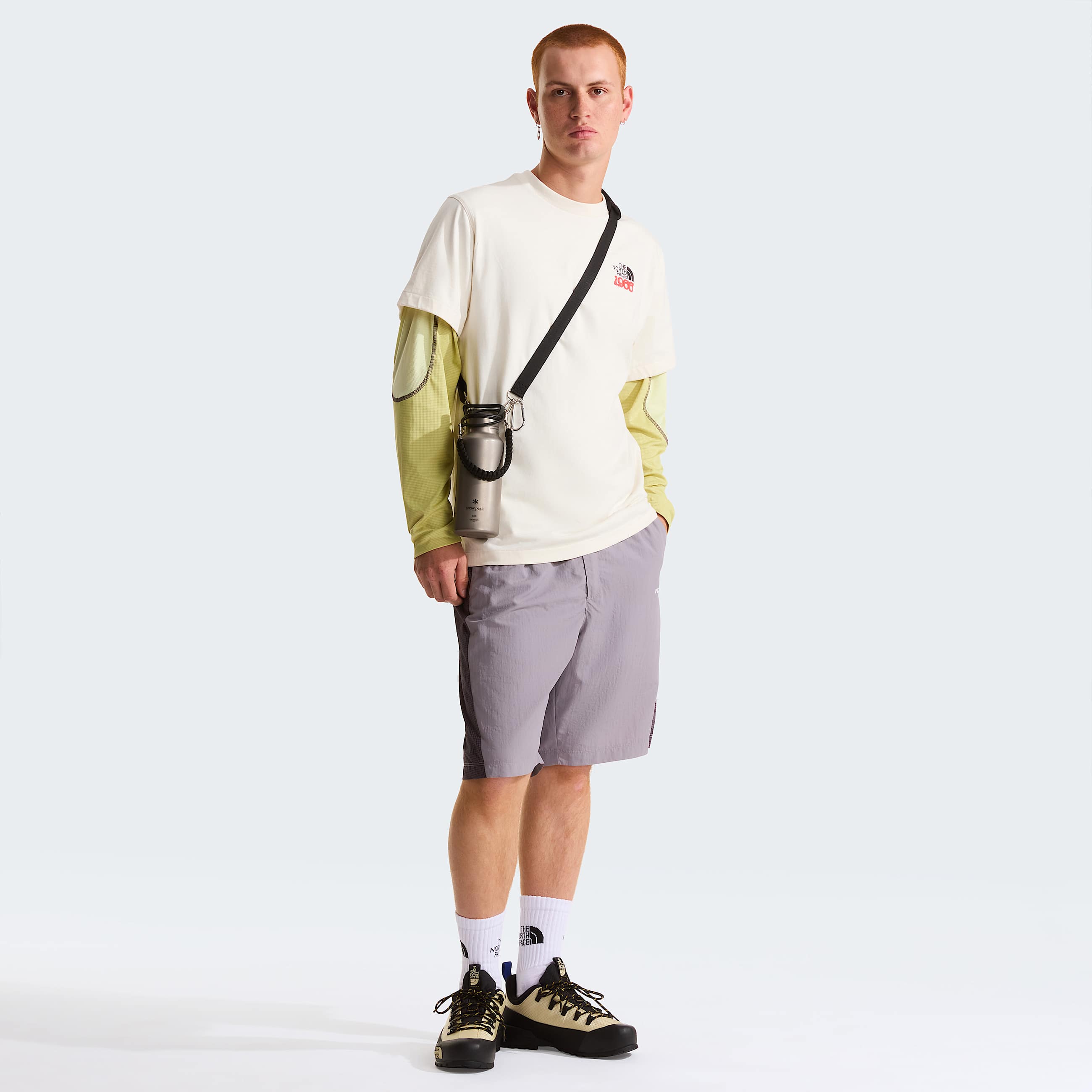 Mens 1966 Motion Relaxed Graphic TShirt TNF White Dune ALT4