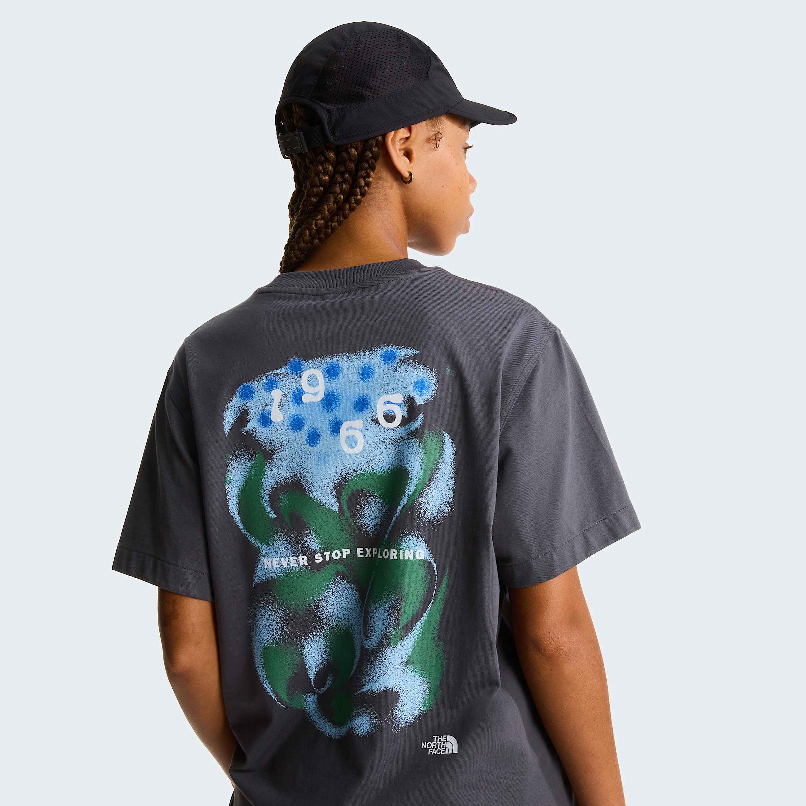 1966 Motion relaxt geschnittenes TShirt mit Grafik Unisex TNF Anthracite Grey ALT15