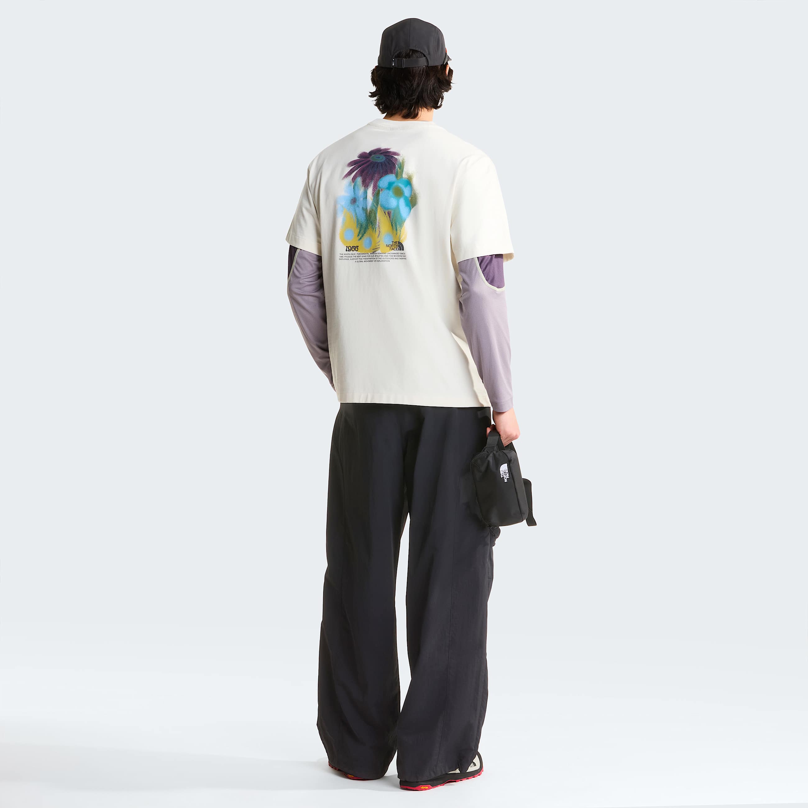 Unisex 1966 Flora Relaxed Graphic TShirt TNF White Dune ALT5