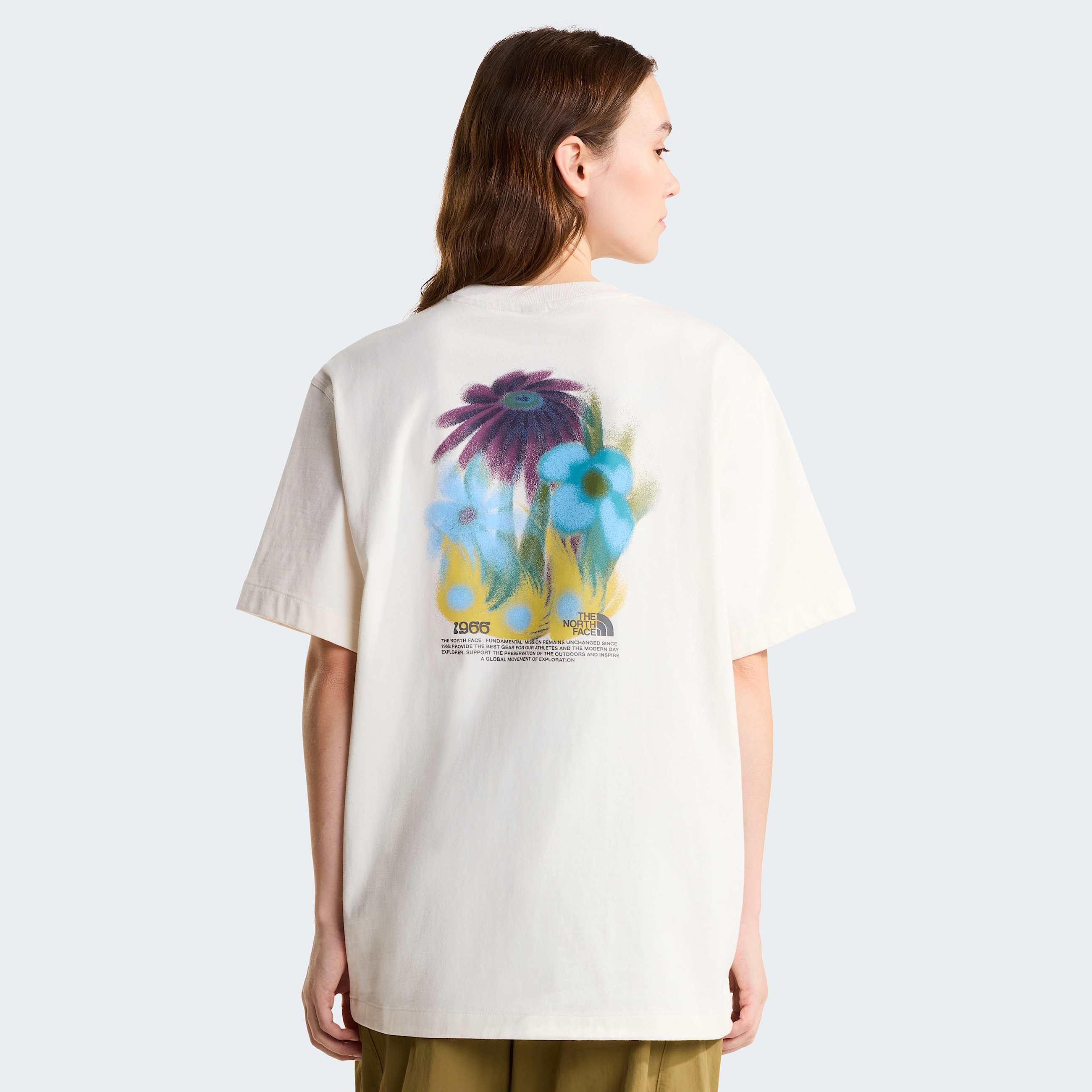 Unisex 1966 Flora Relaxed Graphic TShirt TNF White Dune ALT10
