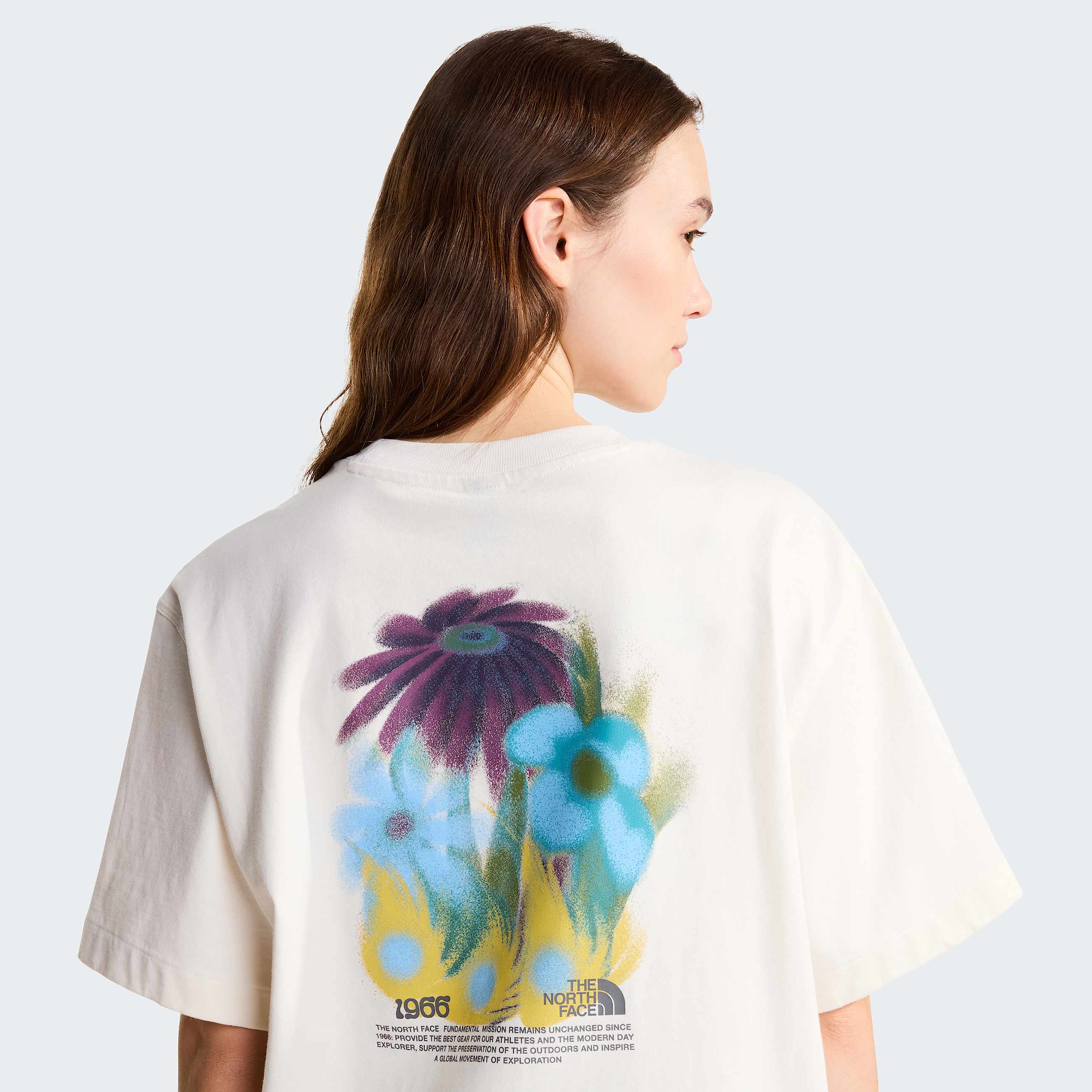 Unisex 1966 Flora Relaxed Graphic TShirt TNF White Dune ALT15