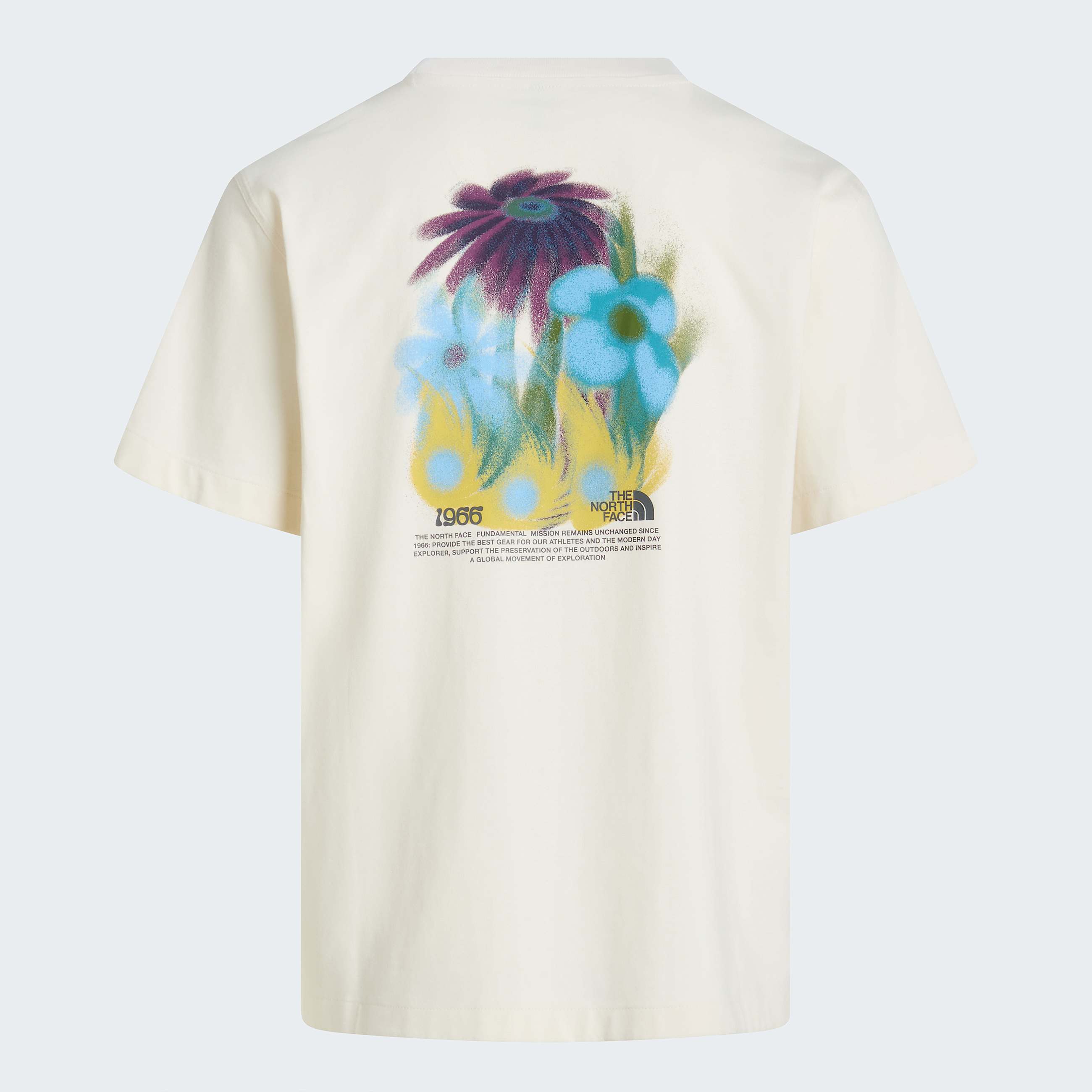 Unisex 1966 Flora Relaxed Graphic TShirt TNF White Dune HERO