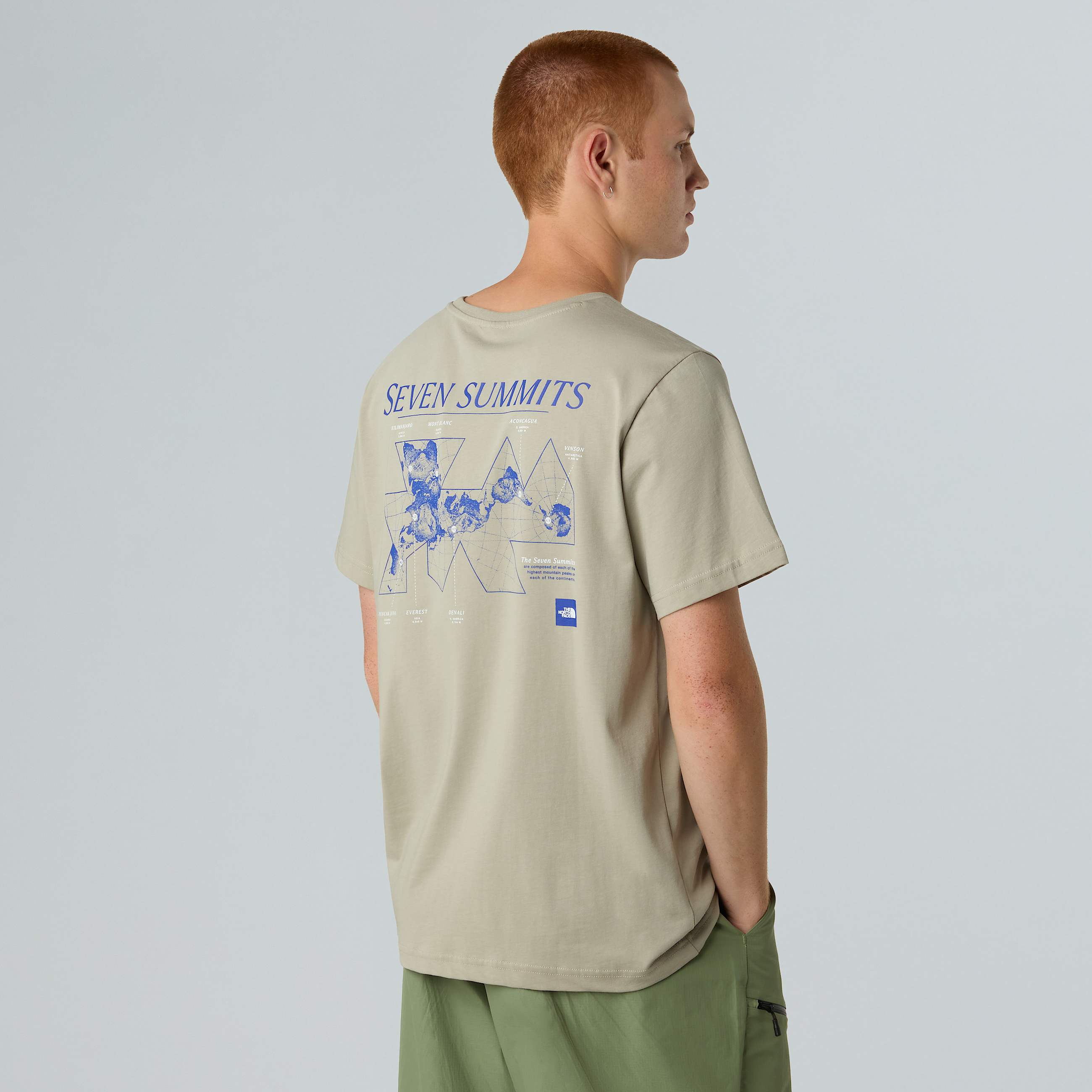 Tshirt Topographic da uomo TNF ALT4