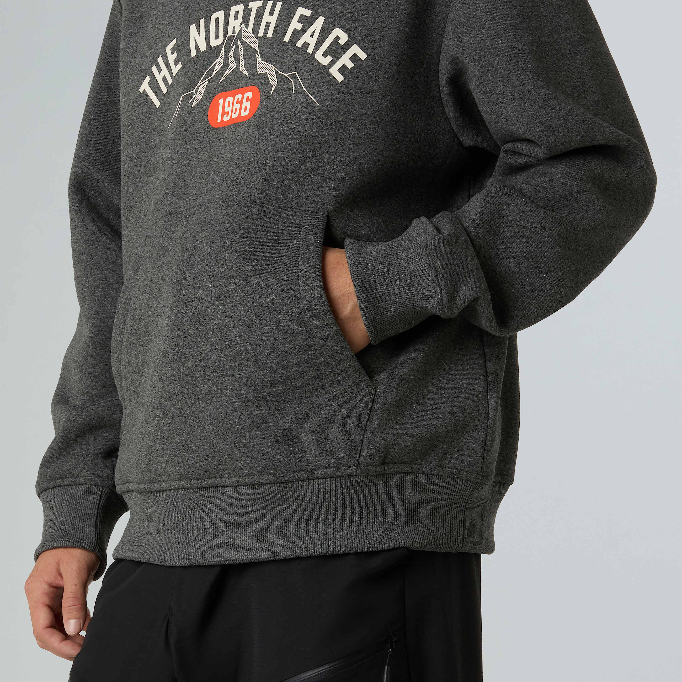 Felpa con cappuccio Varsity con grafica da uomo TNF ALT8