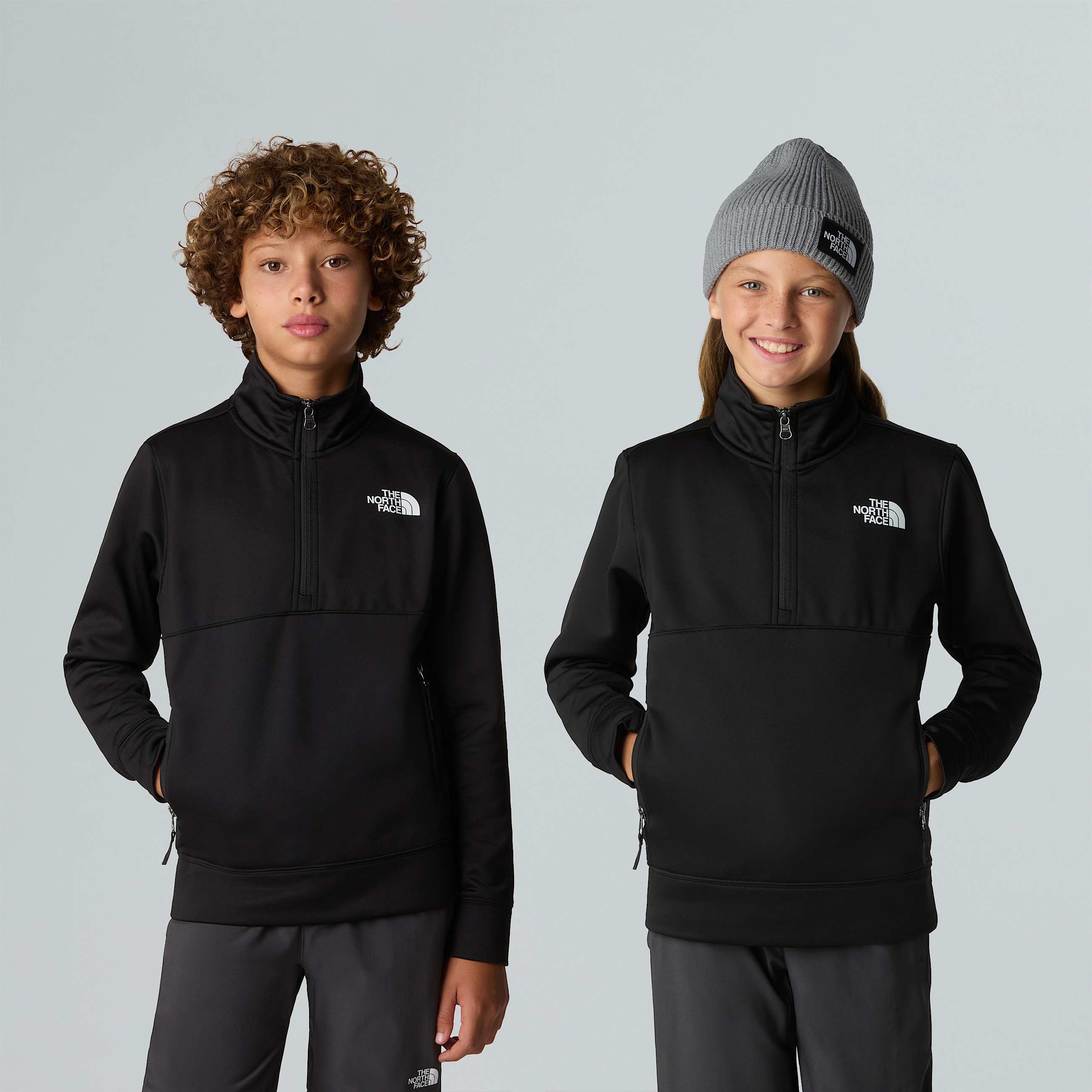 Teens 14 Zip Sweatshirt TNF ALT4