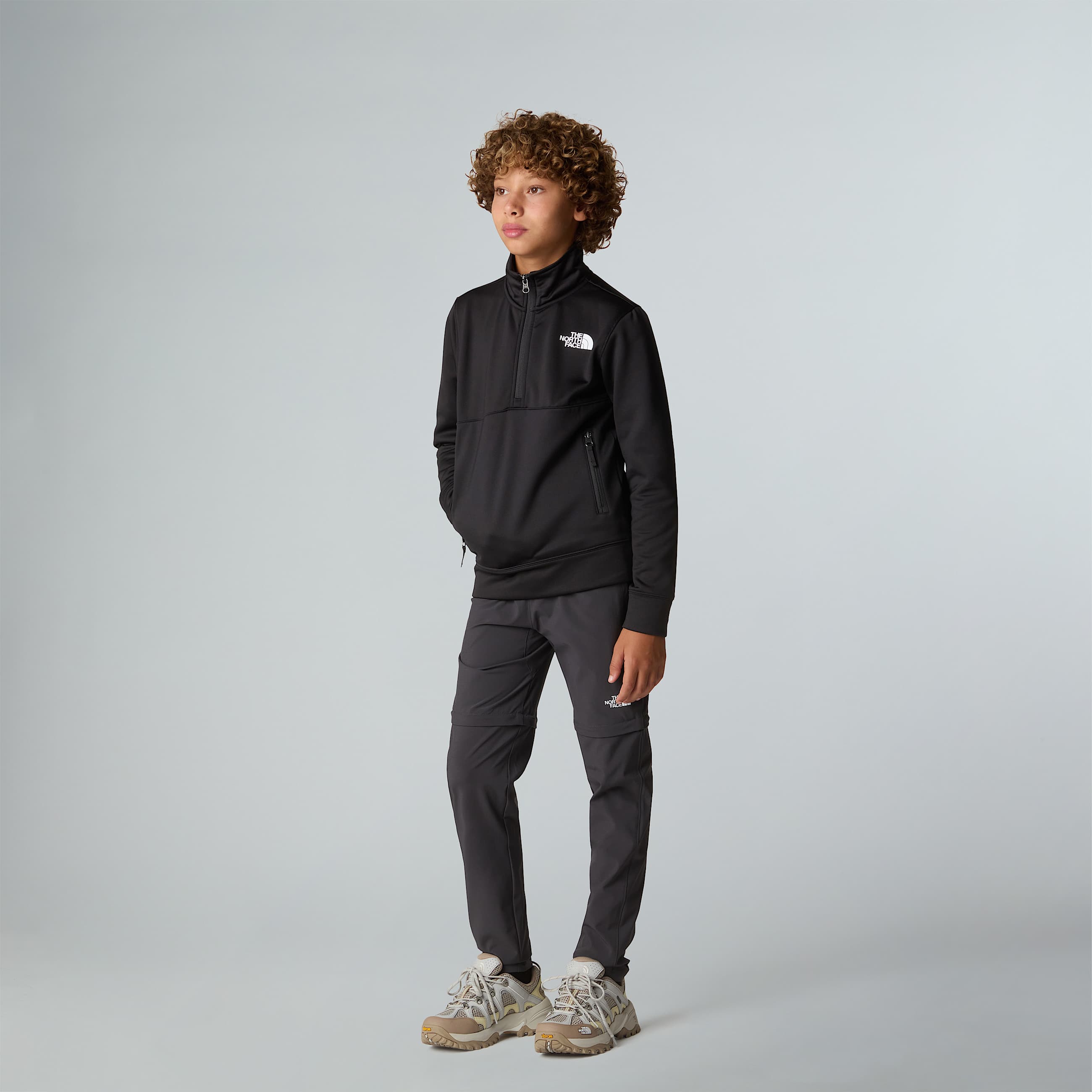 Teens 14 Zip Sweatshirt TNF ALT5