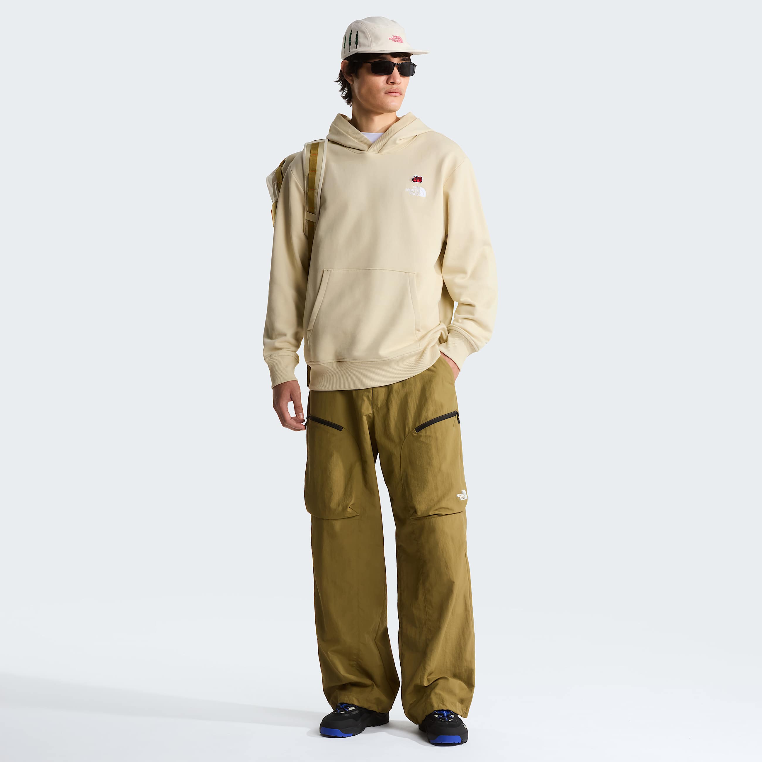 Unisex 60th Anniversary Patch Relaxed Hoodie TNF ALT5