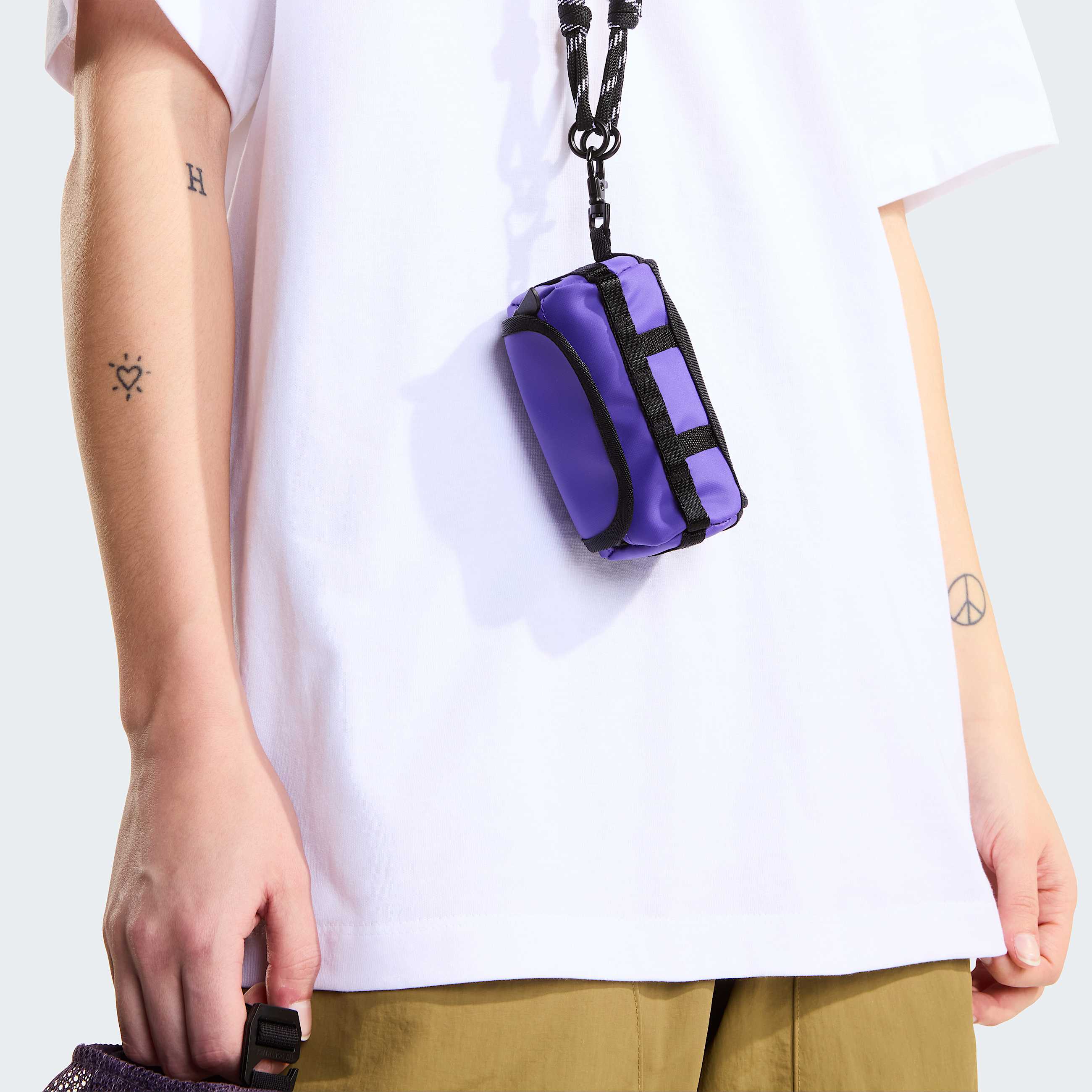Mini sac duffel Base Camp TNF Peak Purple HERO