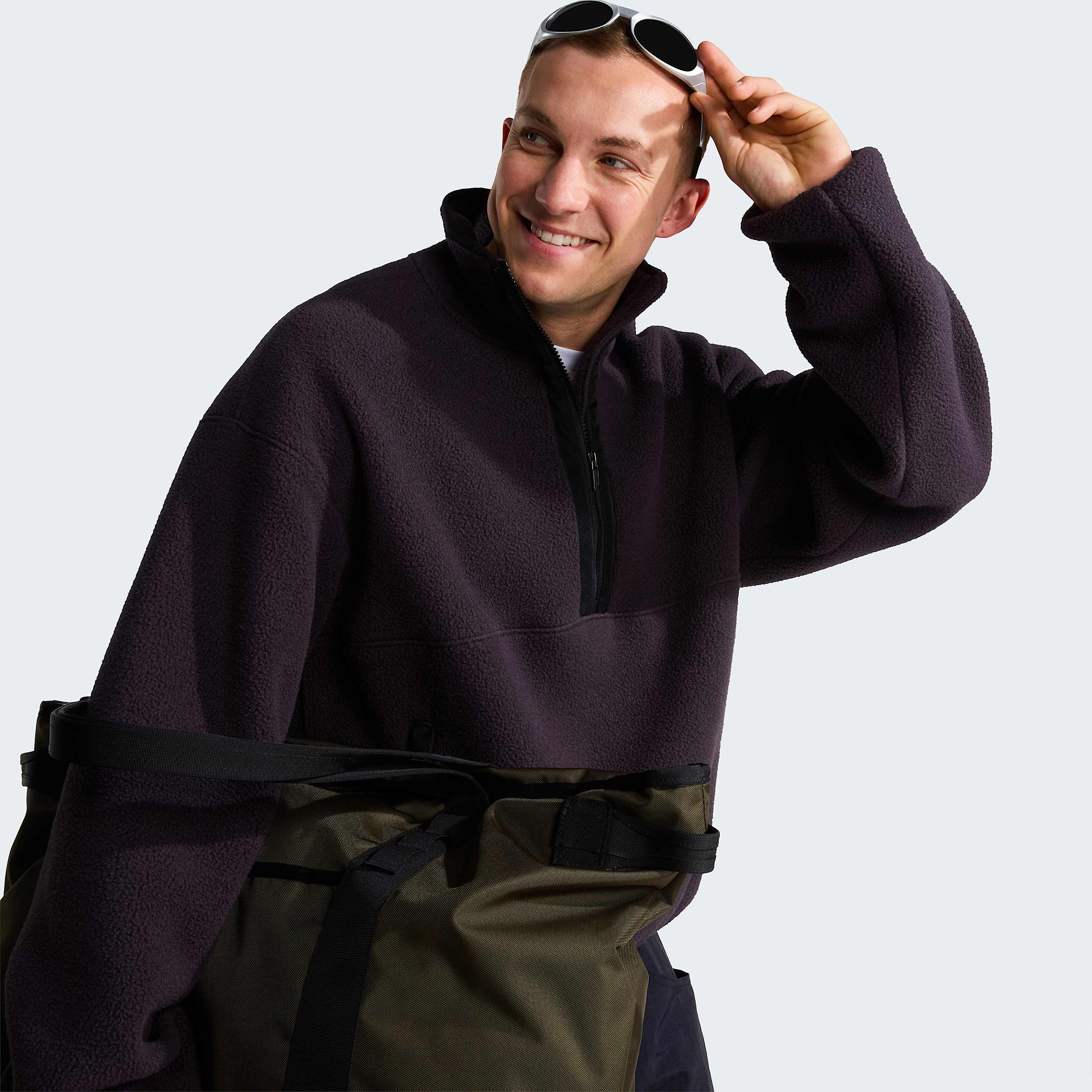 Red Box Fleece mit 12langem RV in Unisex TNF ALT6