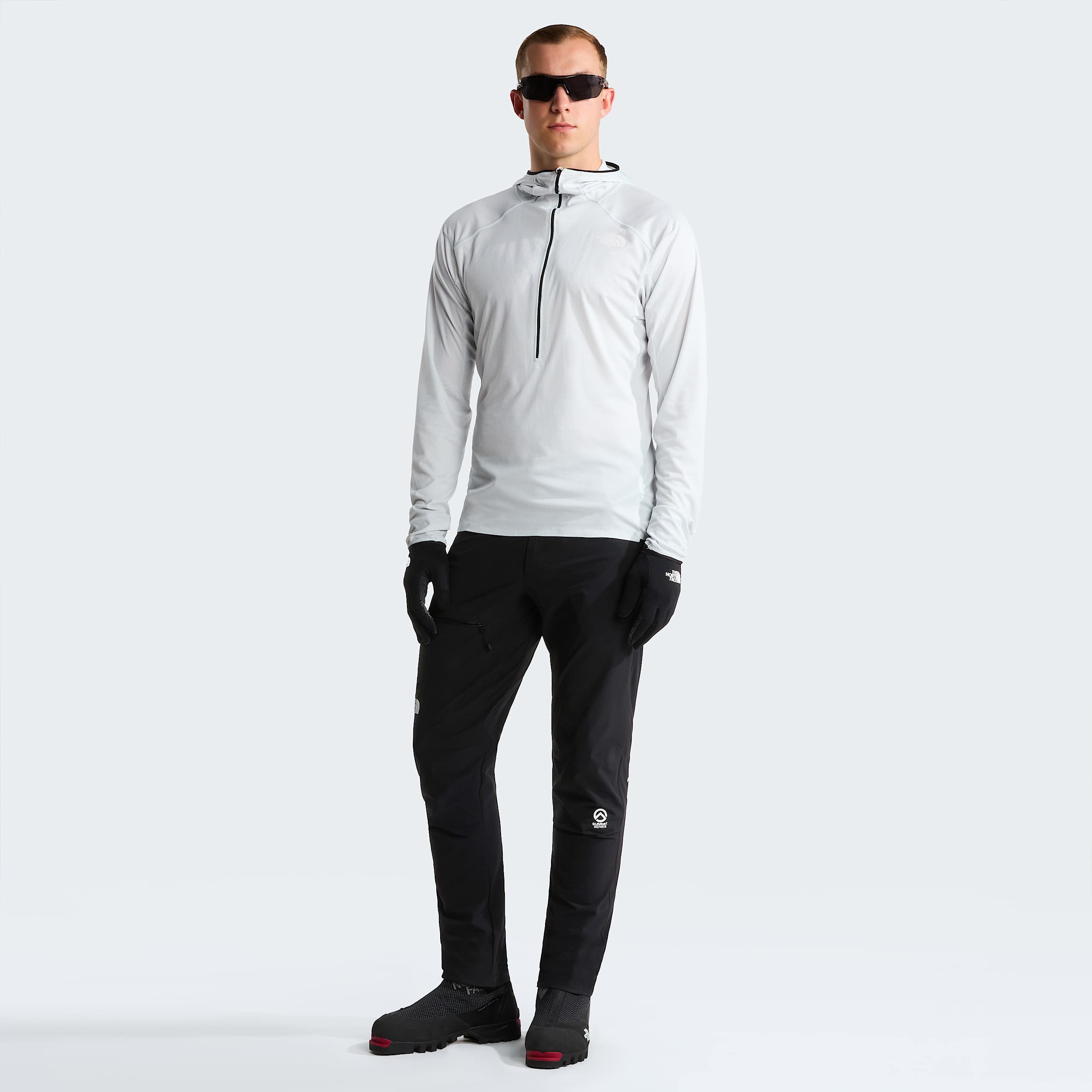 Mens Summit Direct Sun Hoodie TNF Pearl Stone ALT1