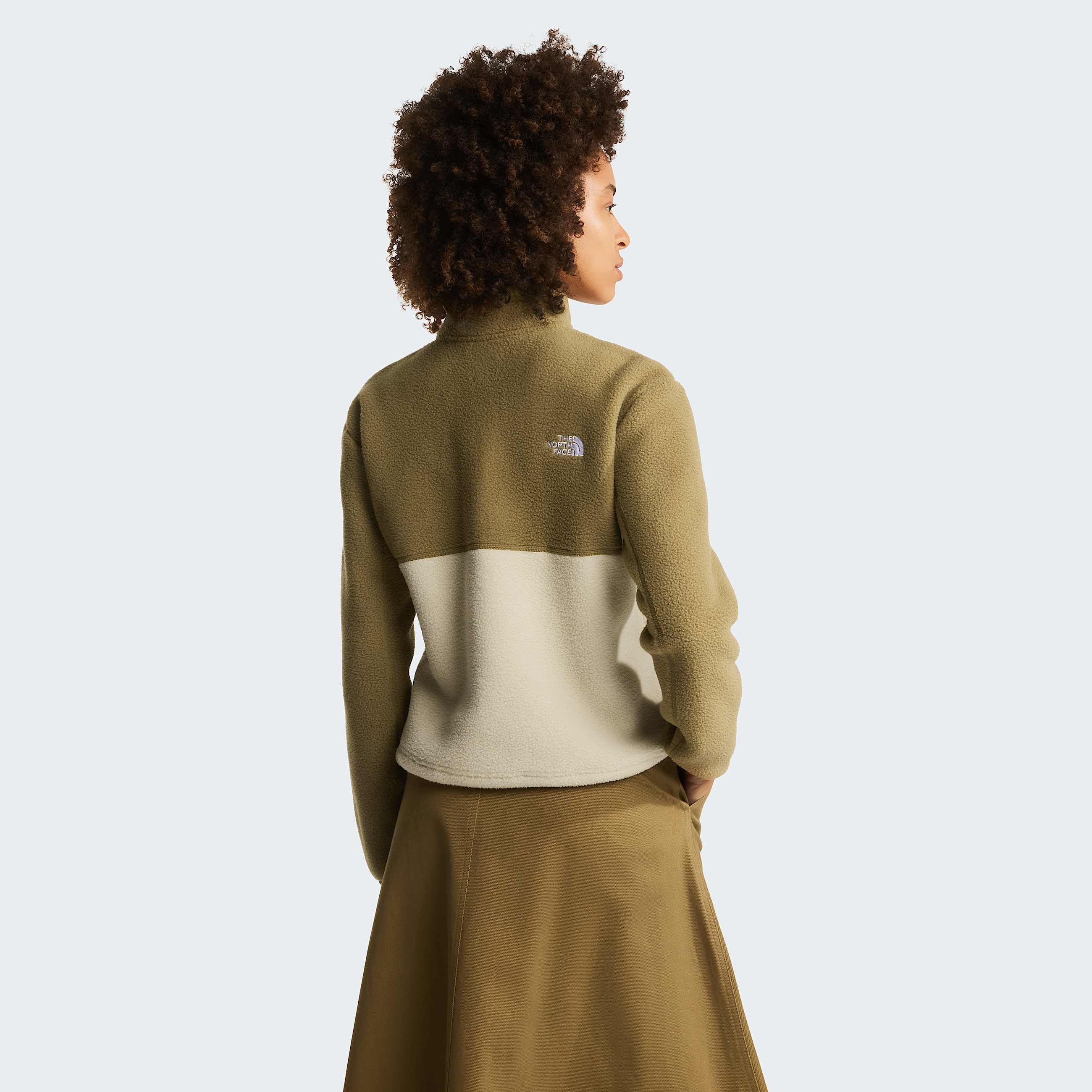 Veste en polaire  col zipp Yumiori pour femme TNF Desert StoneCedarCedar ALT3