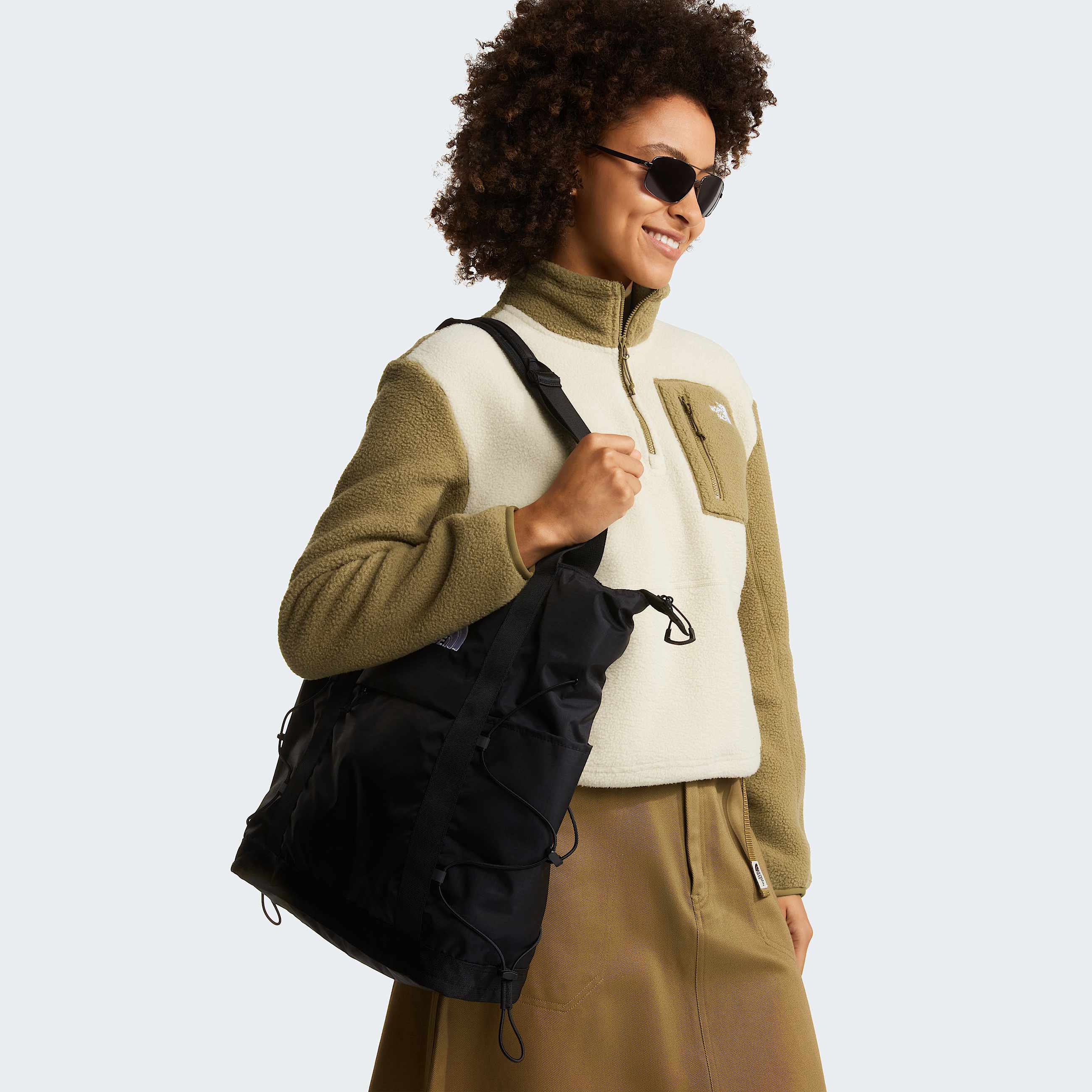 Veste en polaire  col zipp Yumiori pour femme TNF Desert StoneCedarCedar ALT6