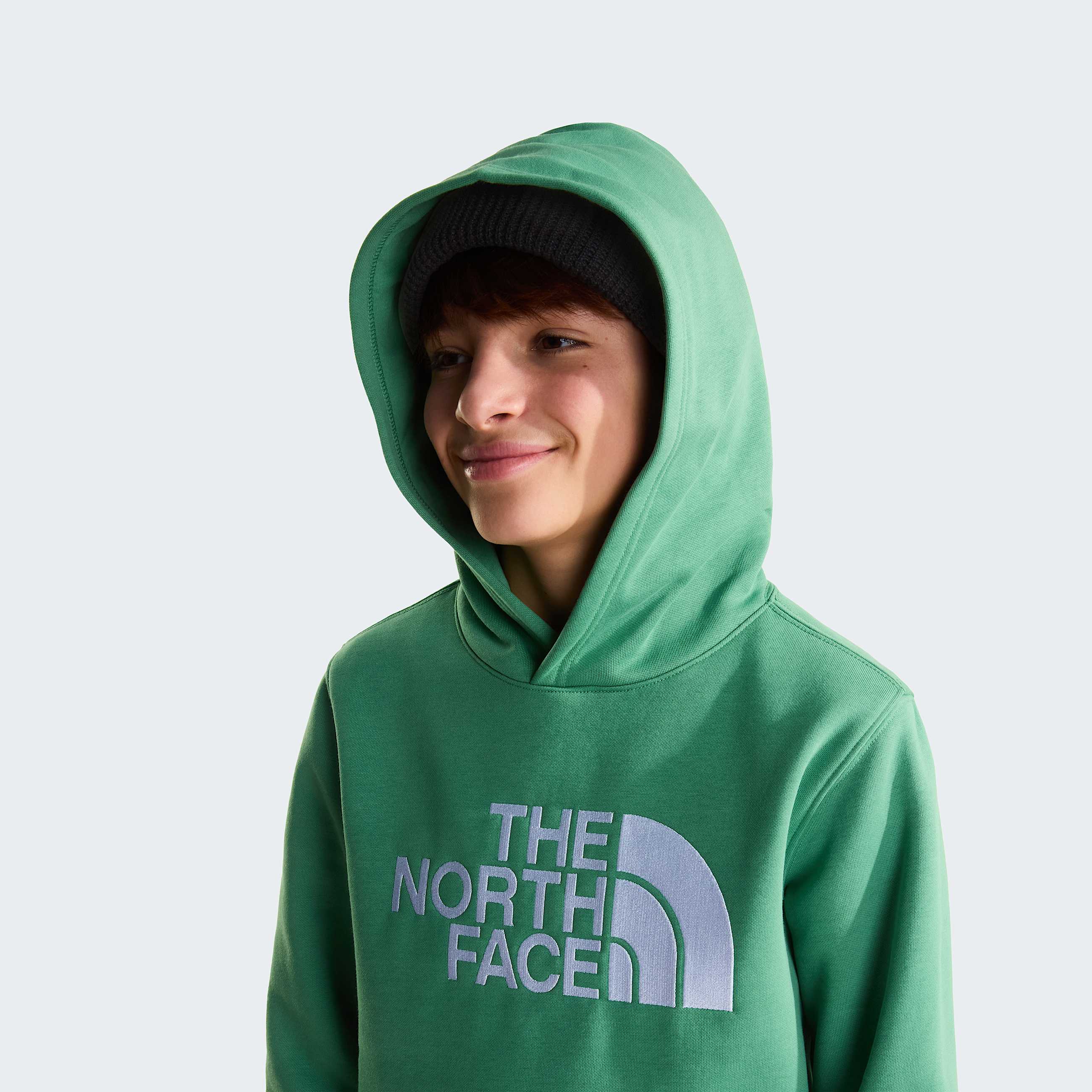 Teens TNF Essential Drew Peak Hoodie TNF ALT4