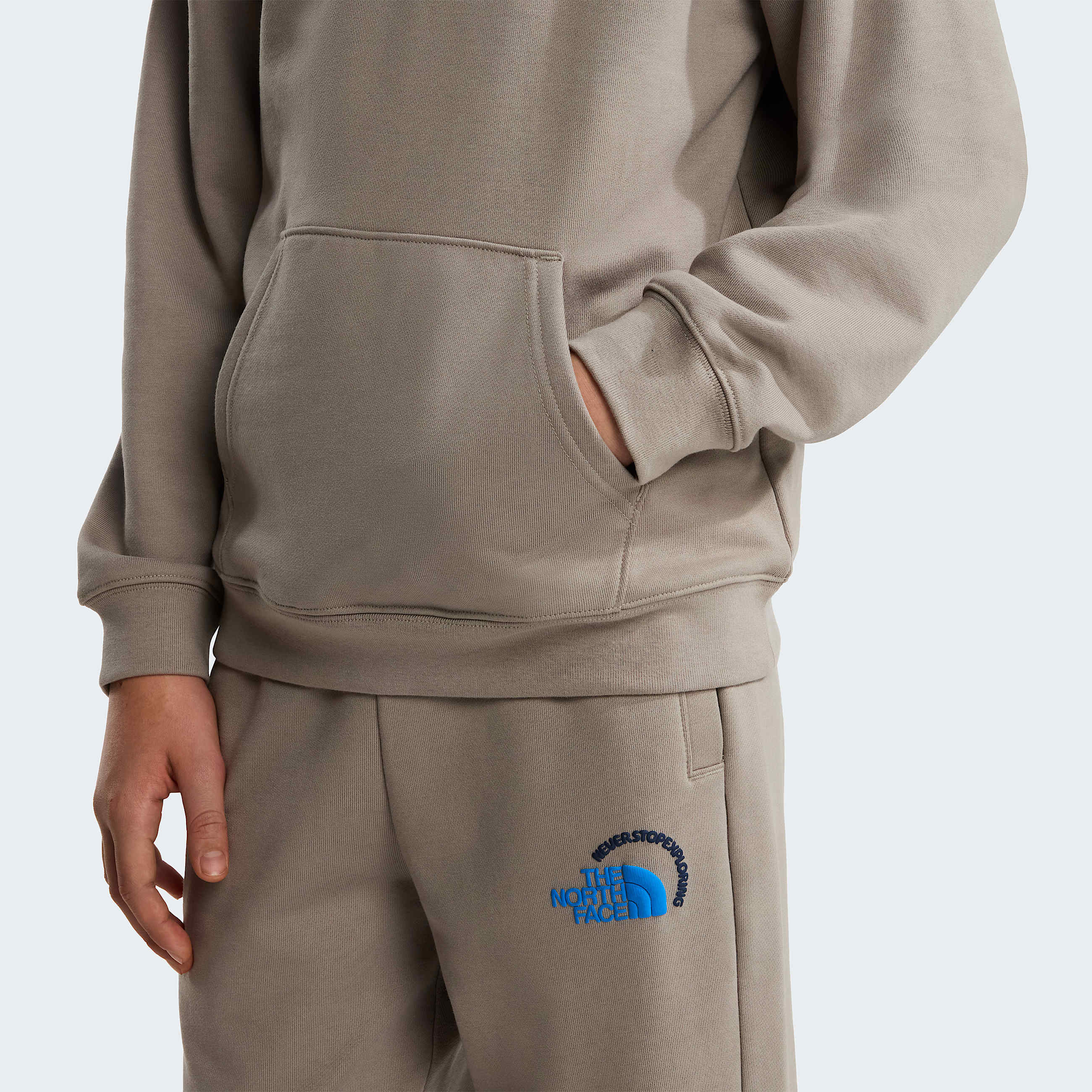 Sweat  capuche graphique dcontract Explore Fonts pour enfant TNF ALT6