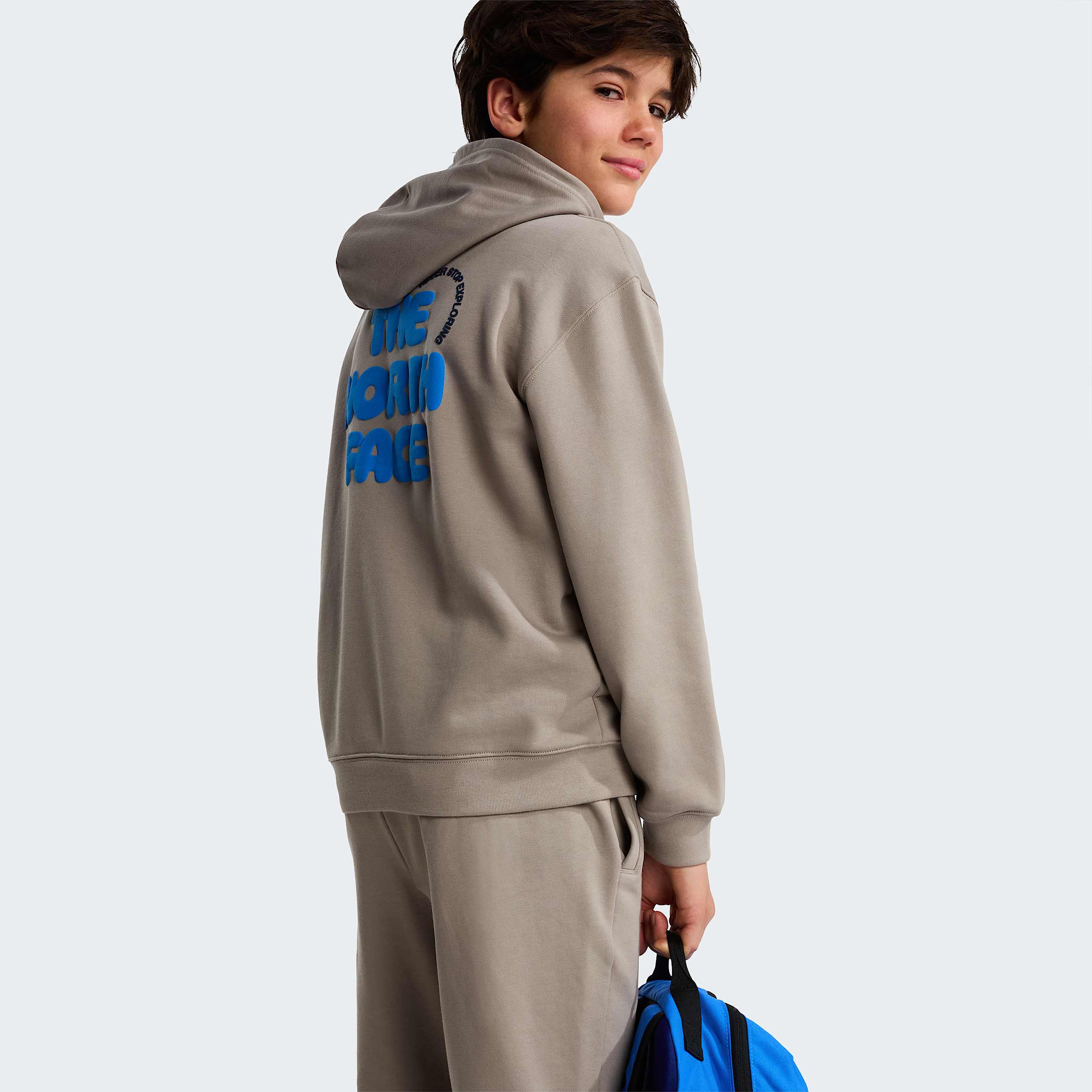Sweat  capuche graphique dcontract Explore Fonts pour enfant TNF ALT7