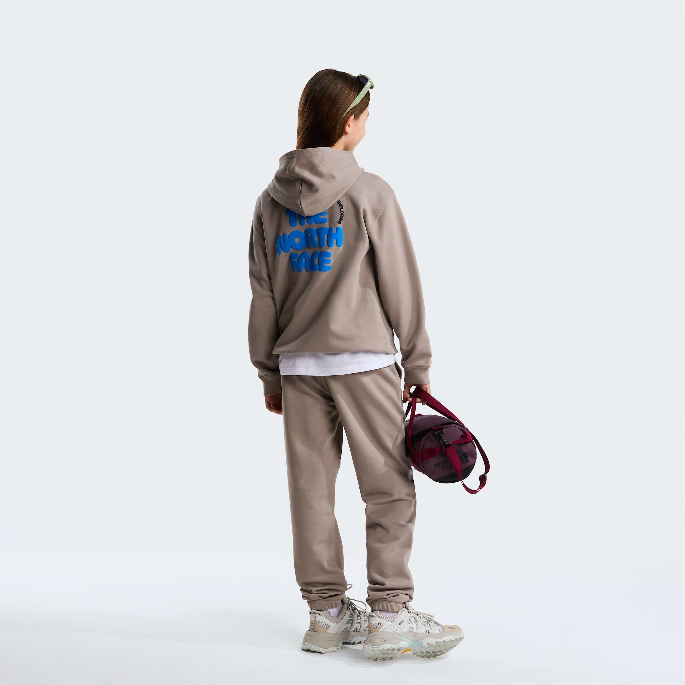 Sweat  capuche graphique dcontract Explore Fonts pour enfant TNF ALT14