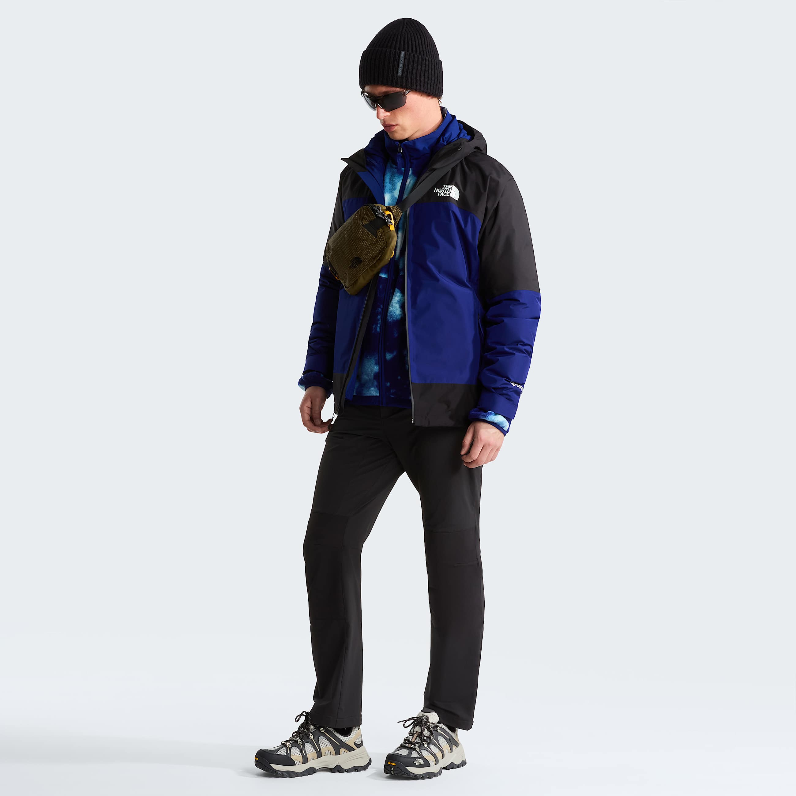 Mens Mountain Light Triclimate 3in1 GORETEX Jacket TNF Bold BlueTNF Black ALT1