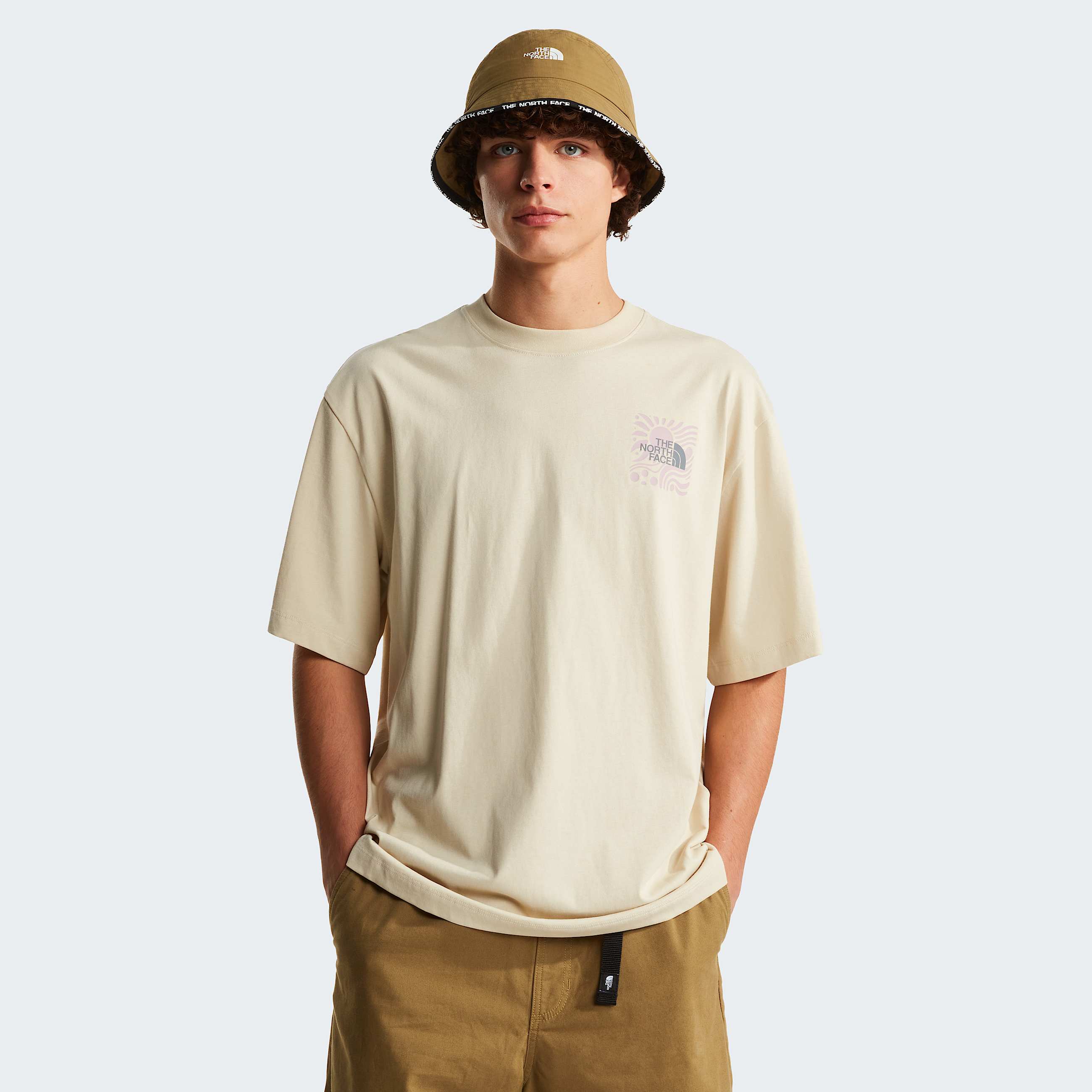 Tshirt z grafik o kroju oversize unisex Sun TNF ALT3