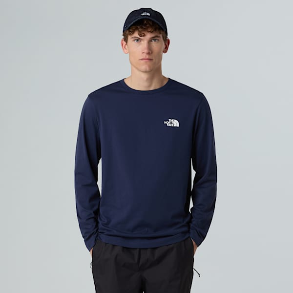 THE NORTH FACE M’S ICE DAY L/S ZIP TEE 4XK409 Force Relaxed Fit Midweight Long-Sleeve Quarter-Zip Mock