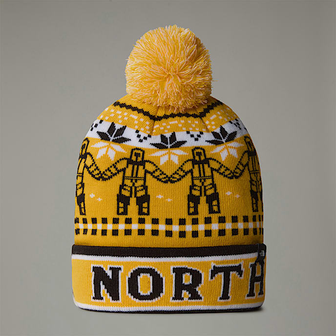 Kids Ski Tuke Beanie TNF Summit Gold Him Suit Jacquard HERO